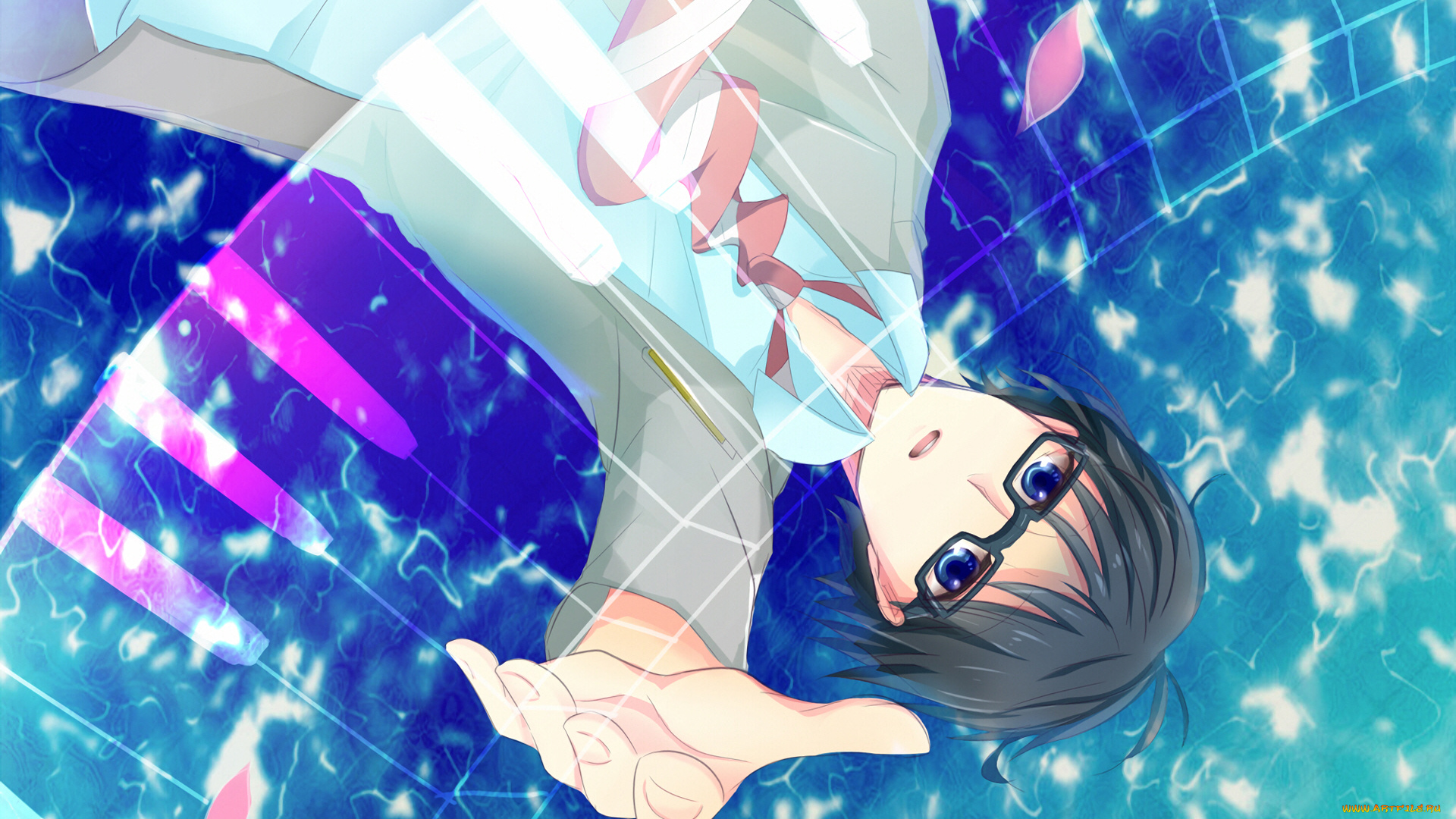 аниме, shigatsu, wa, kimi, no, uso, твоя, апрельская, ложь