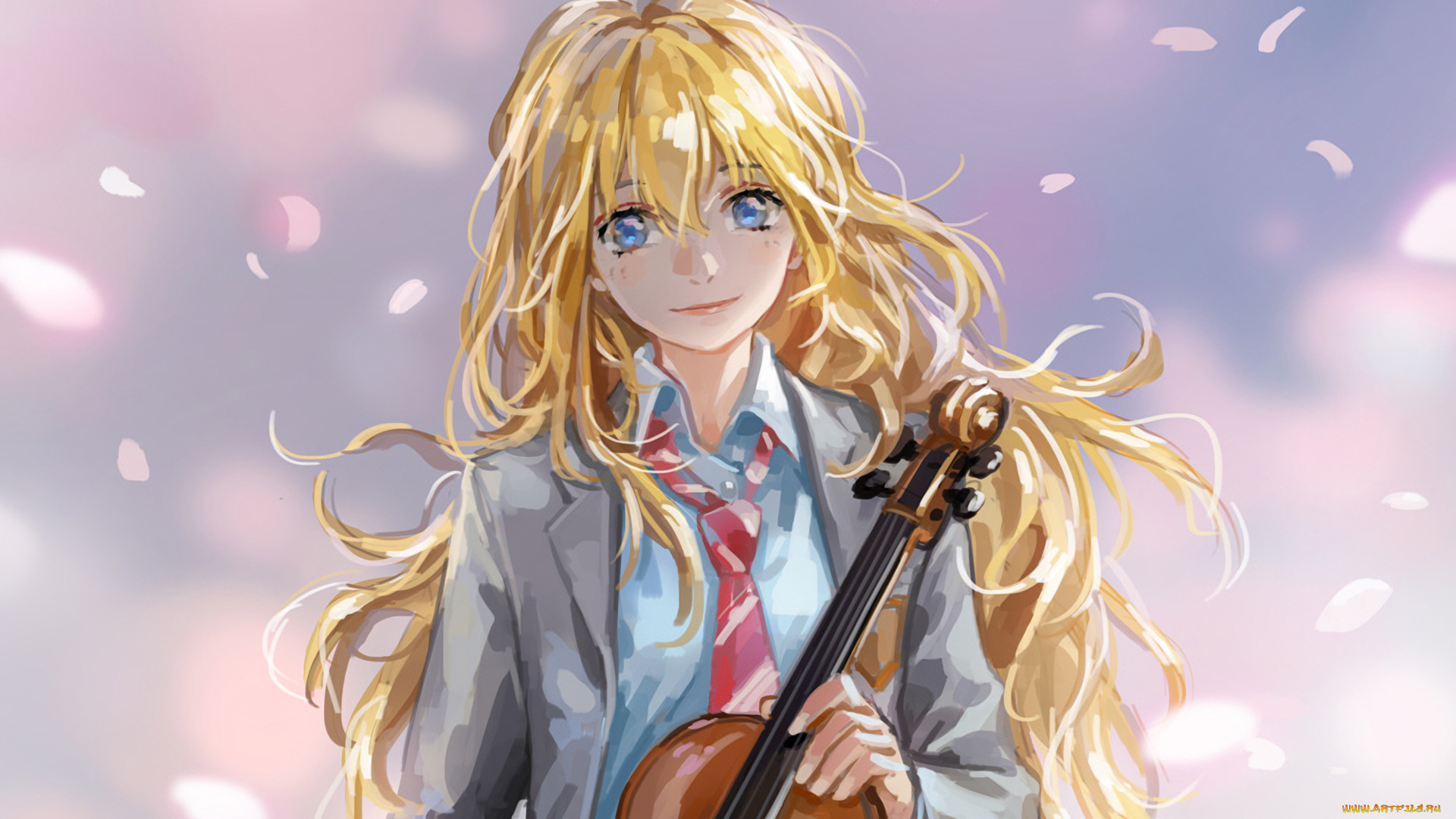 аниме, shigatsu, wa, kimi, no, uso, твоя, апрельская, ложь