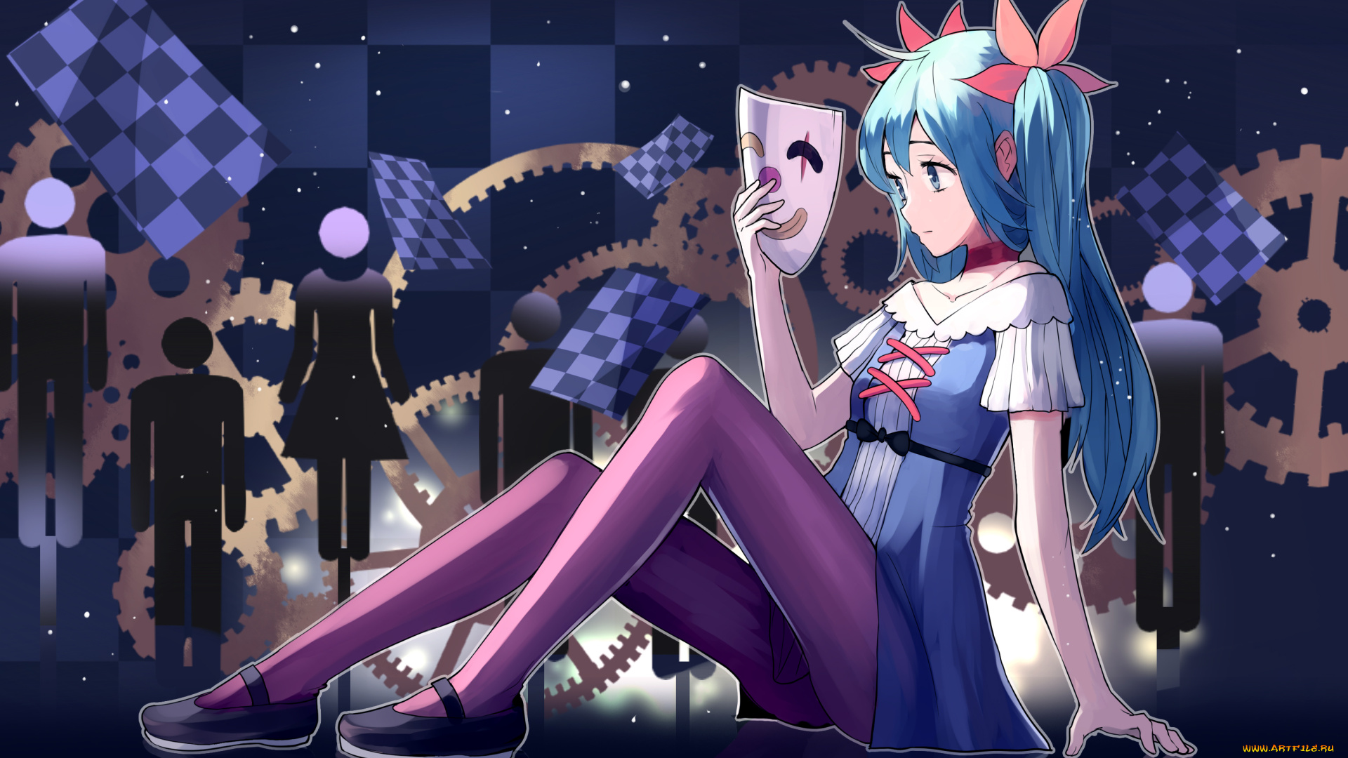 аниме, vocaloid, hatsune, miku