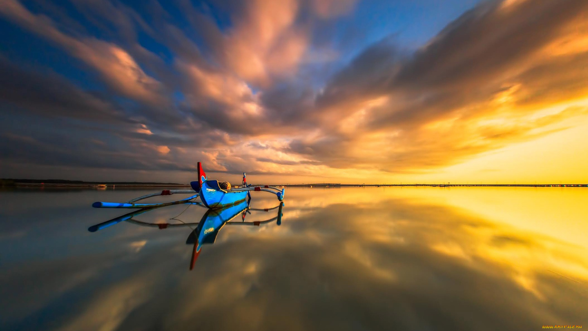 бали, , индонезия, корабли, лодки, , шлюпки, лодка, море, облака, закат, небо