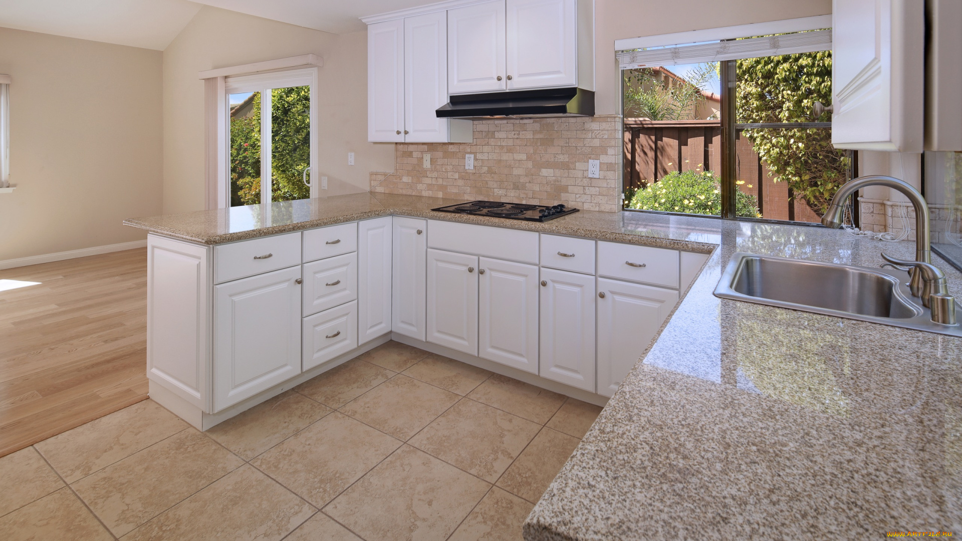 интерьер, кухня, стол, стиль, стулья