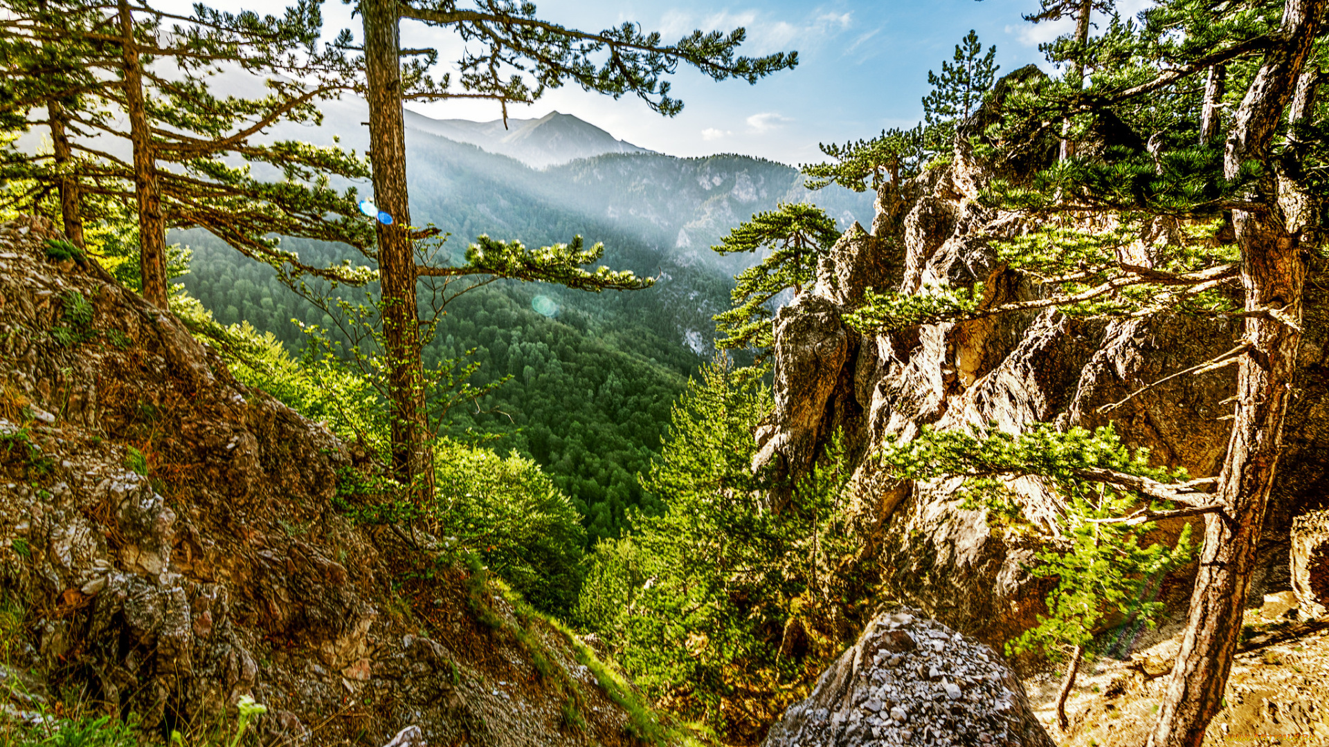 природа, горы, простор