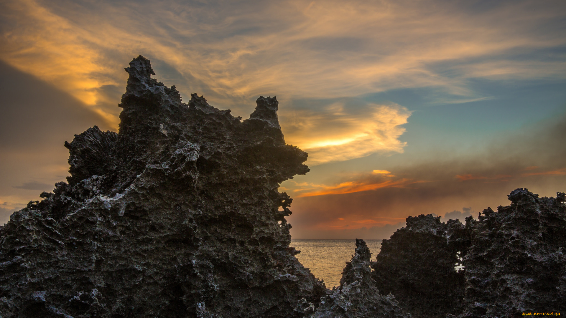 природа, побережье, берег, море