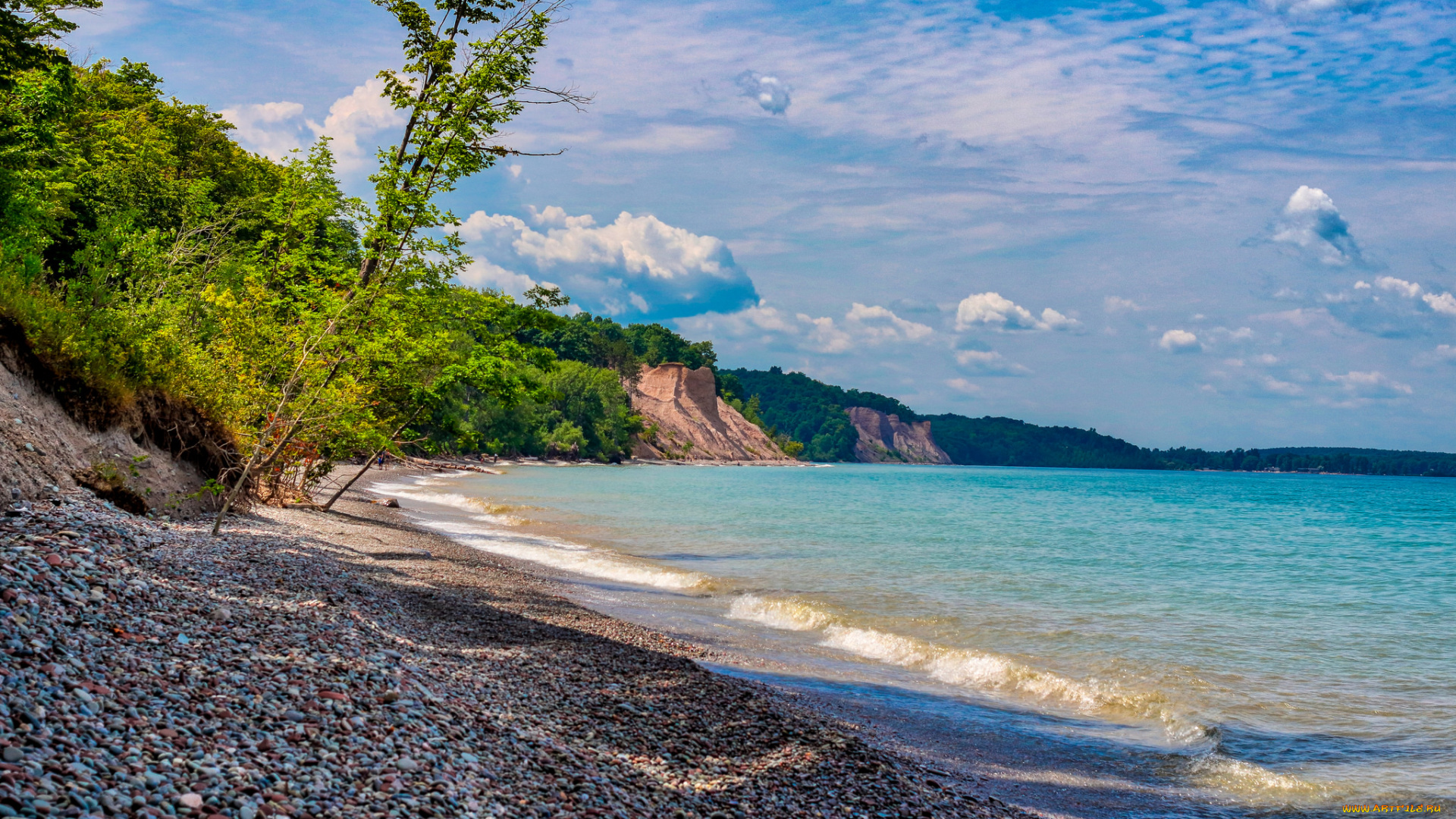 природа, побережье, берег, море