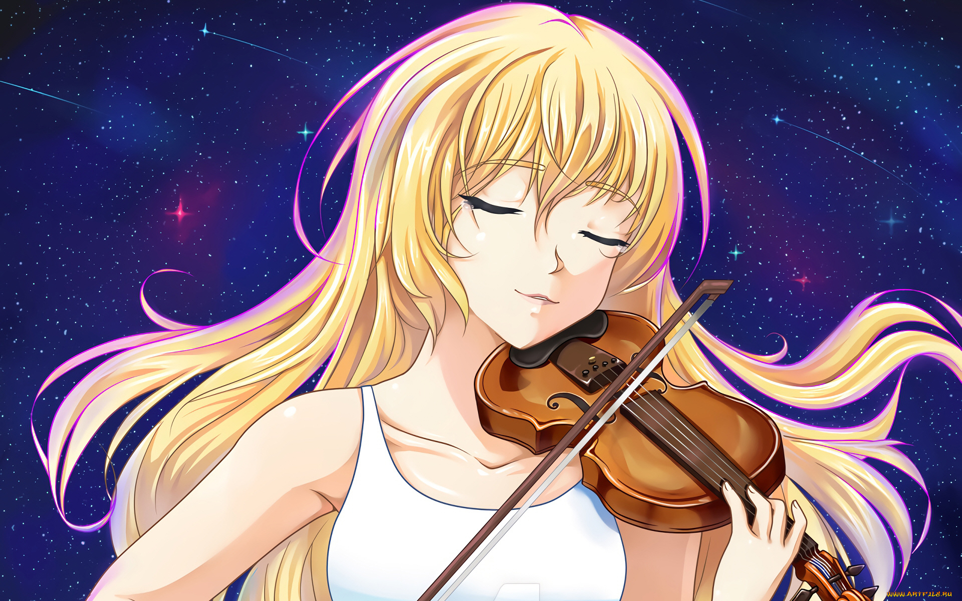 аниме, shigatsu, wa, kimi, no, uso, твоя, апрельская, ложь