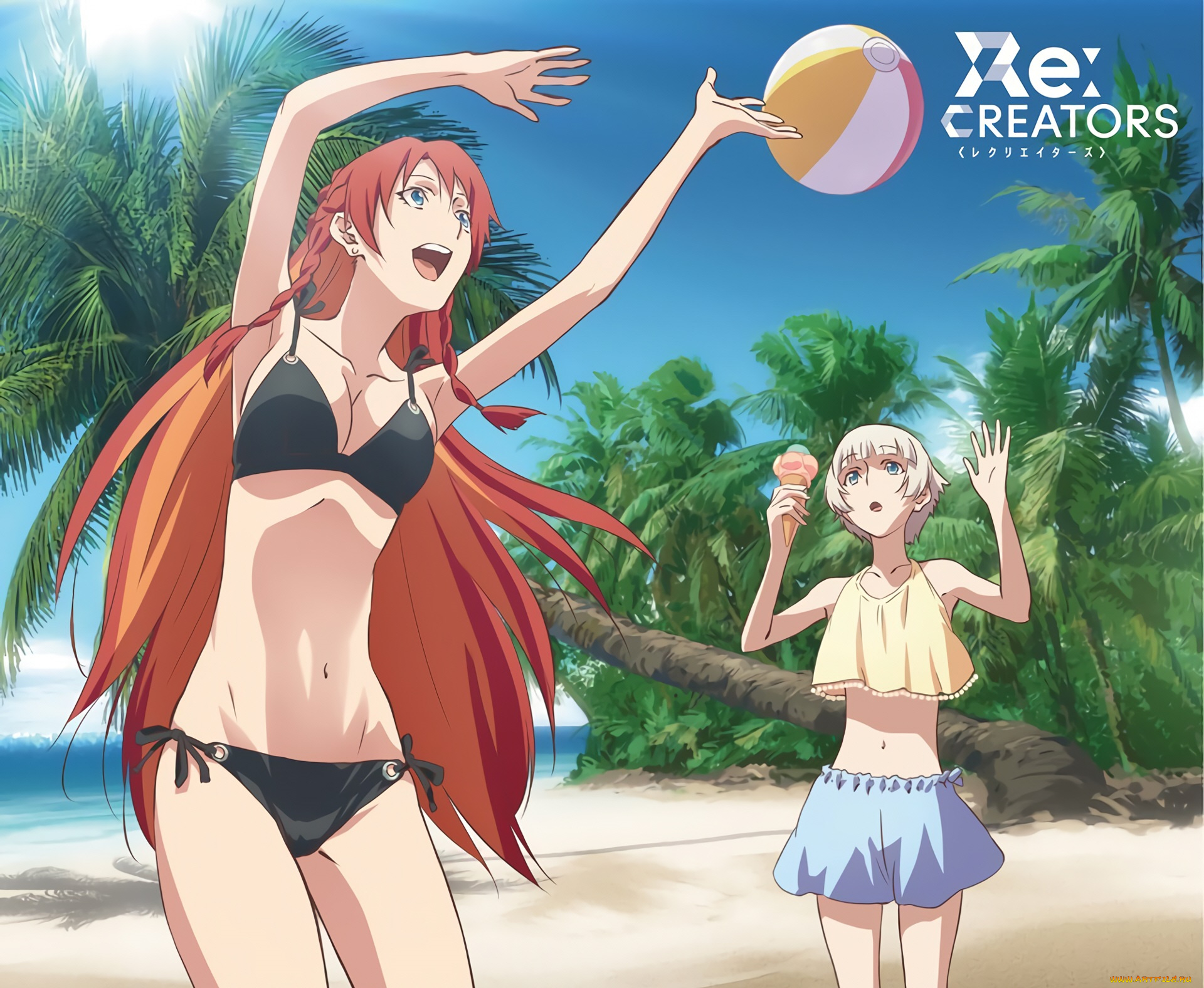 аниме, re, , creators, девушки