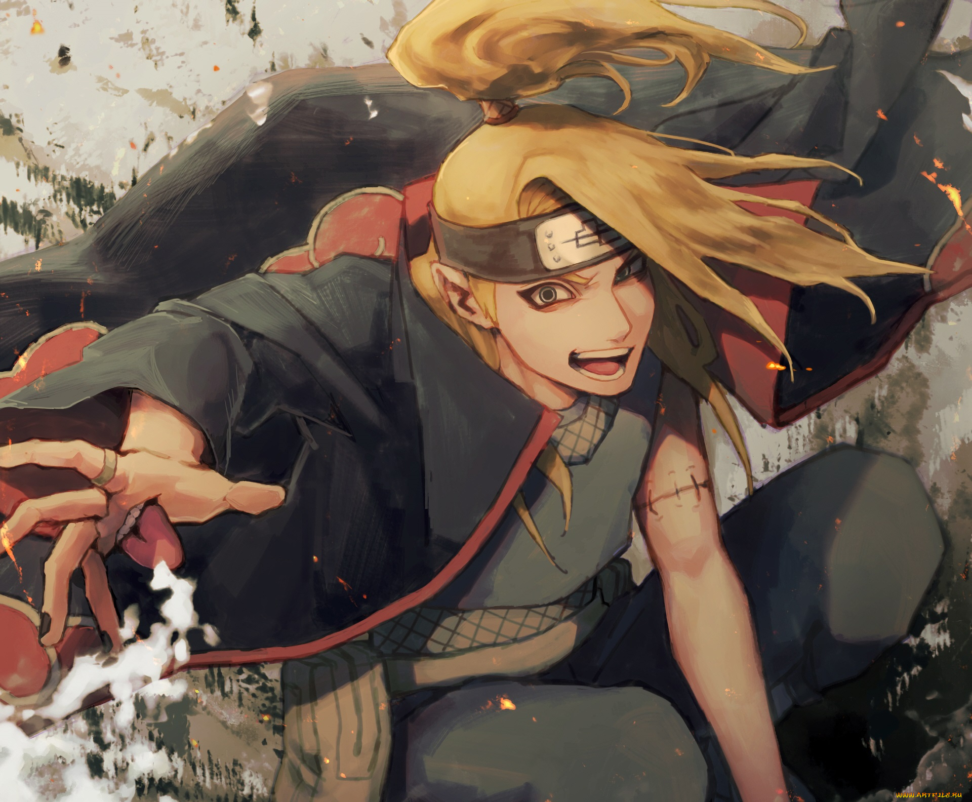 аниме, naruto, дейдара