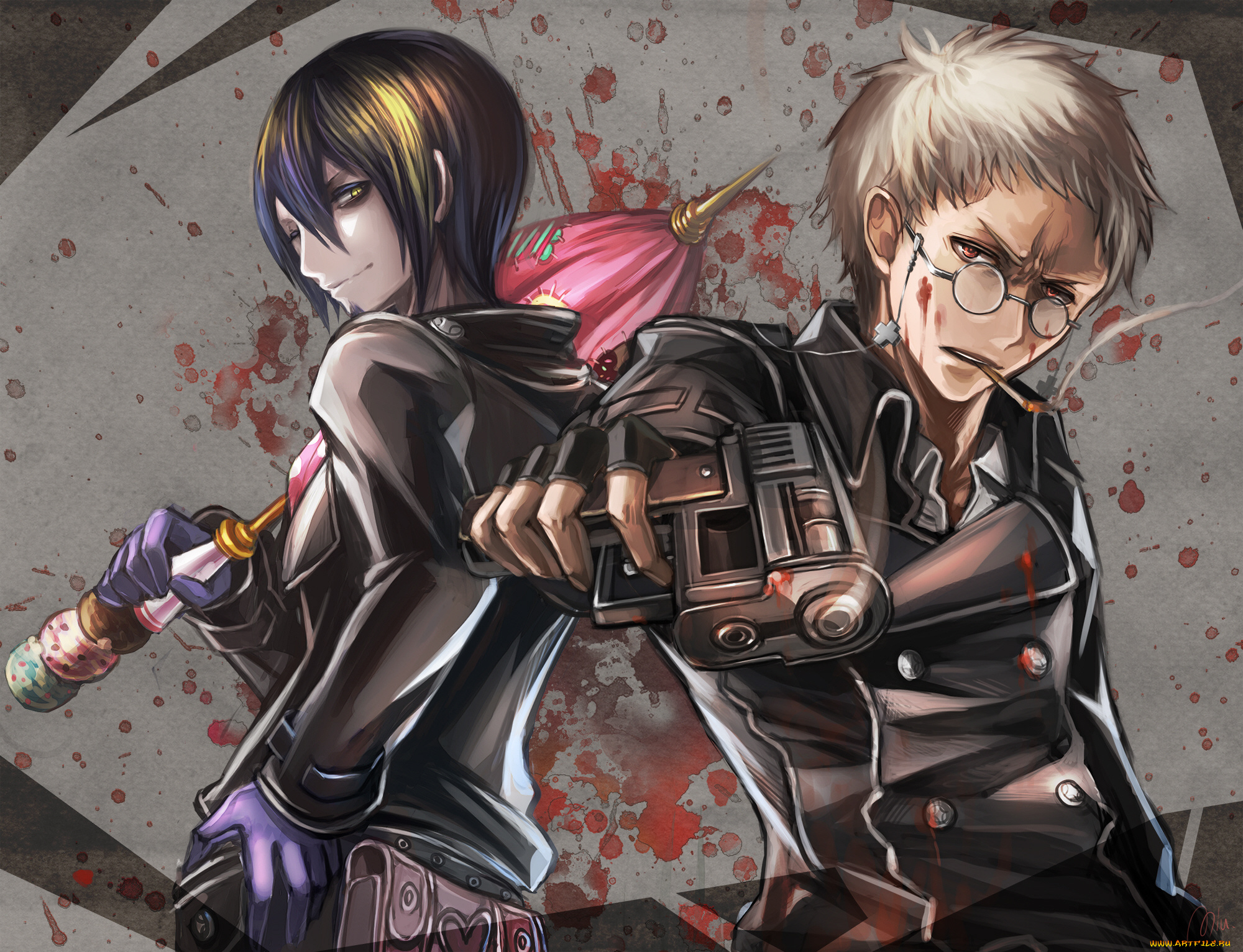 аниме, ao, no, exorcist, парни