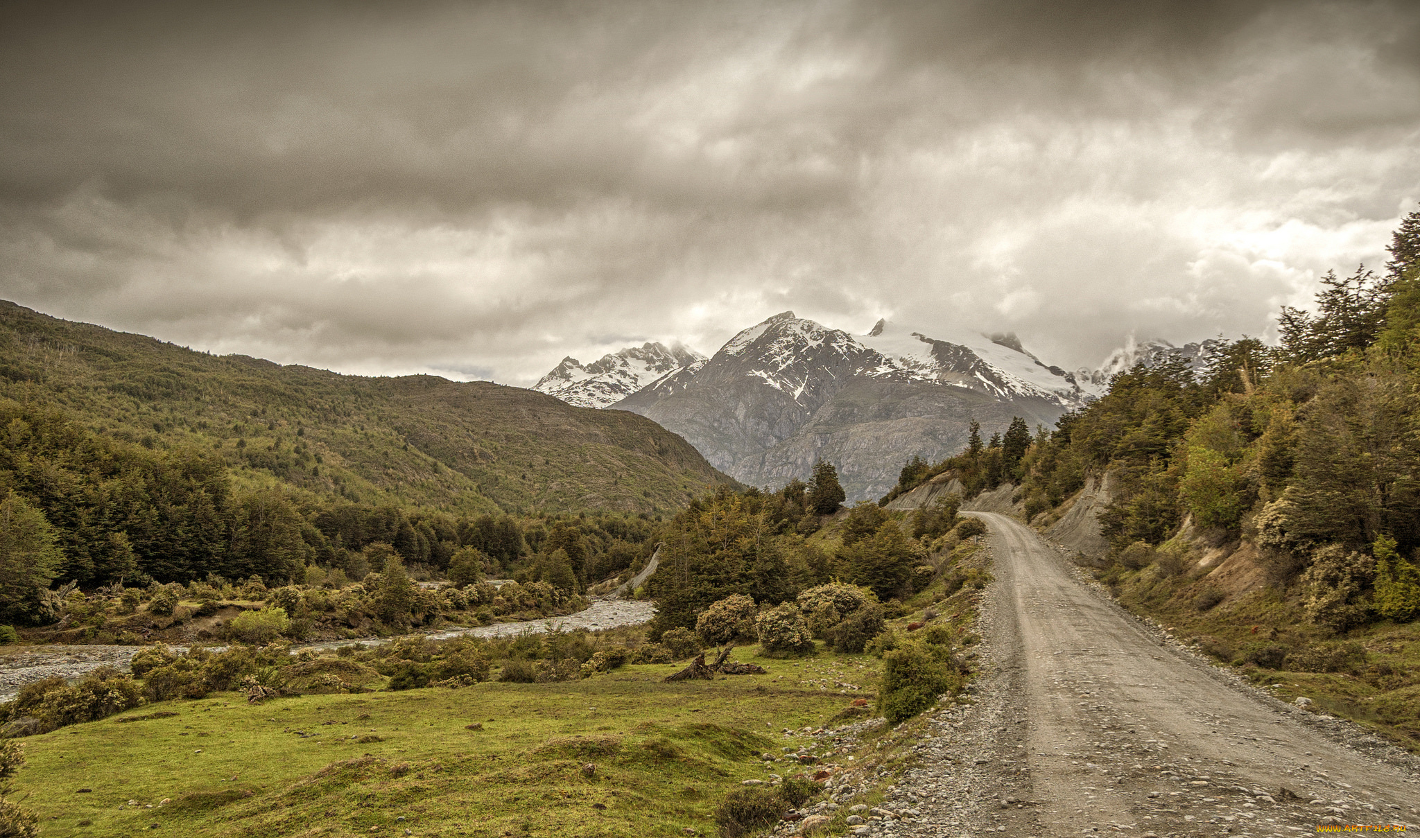 природа, дороги, тракт