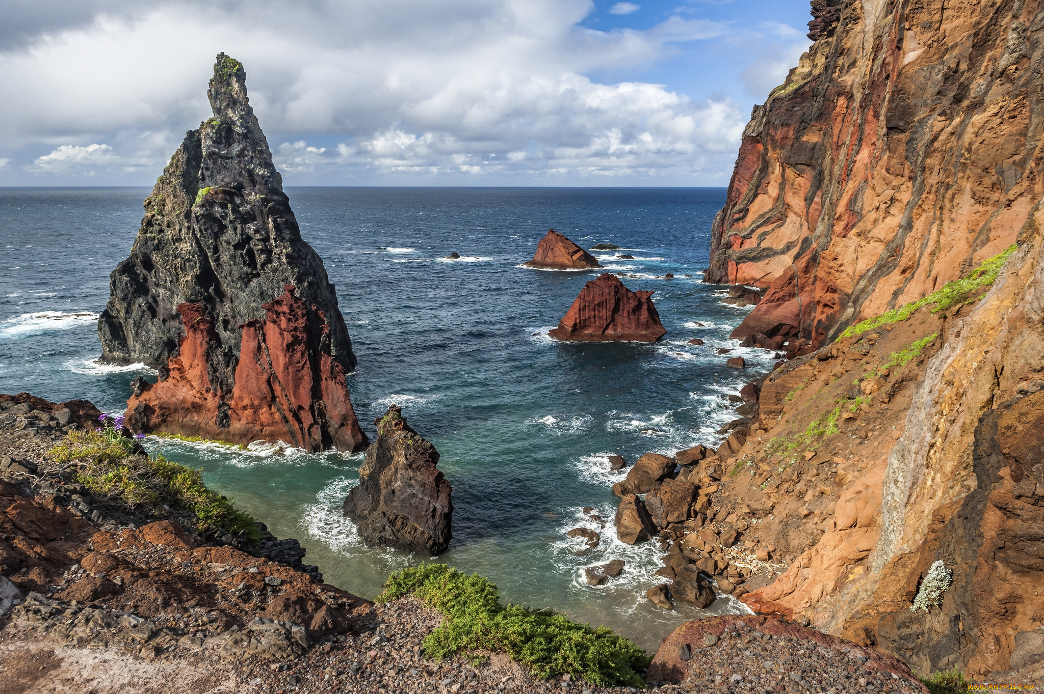 природа, побережье, берег, море