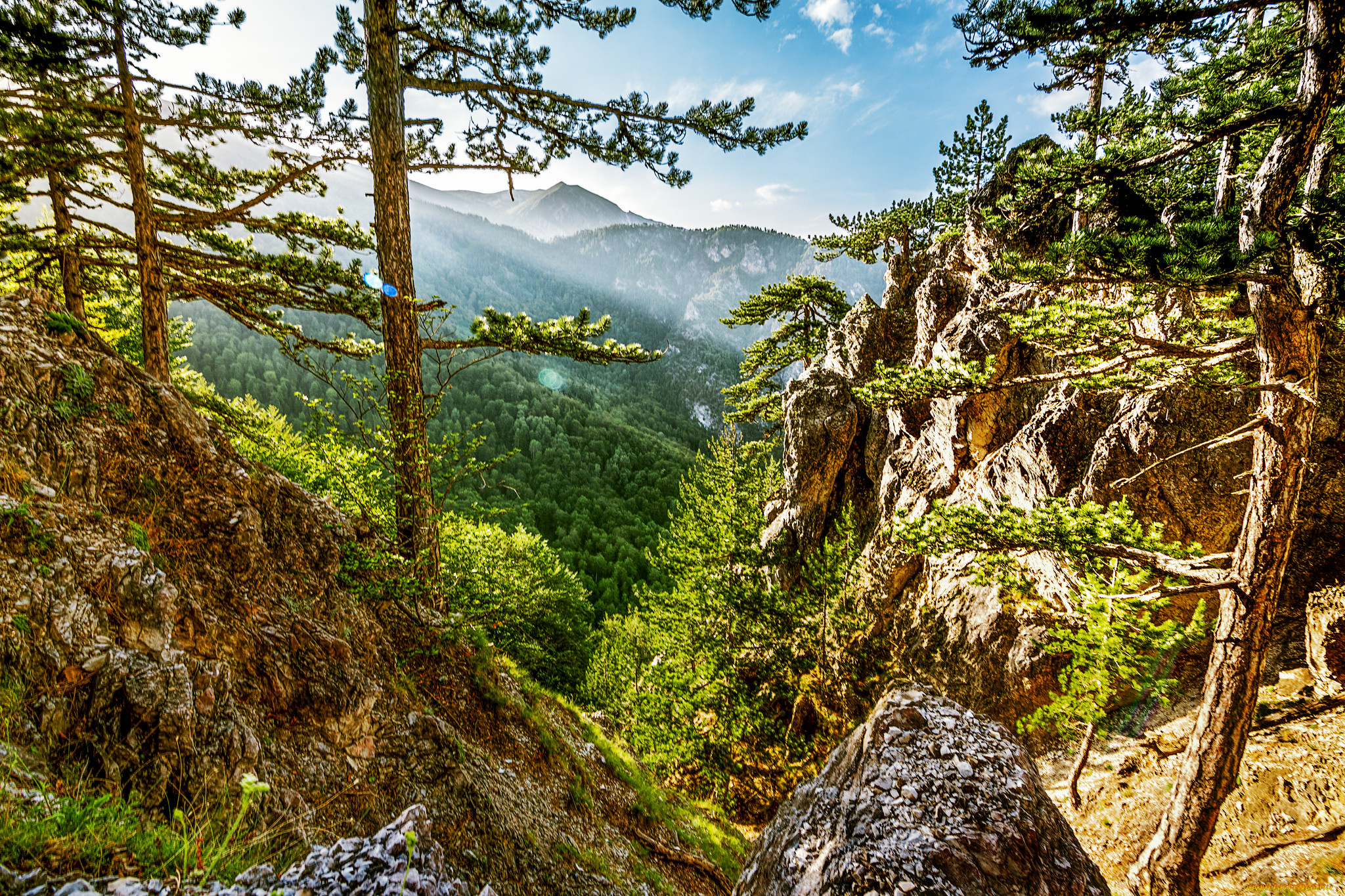 природа, горы, простор