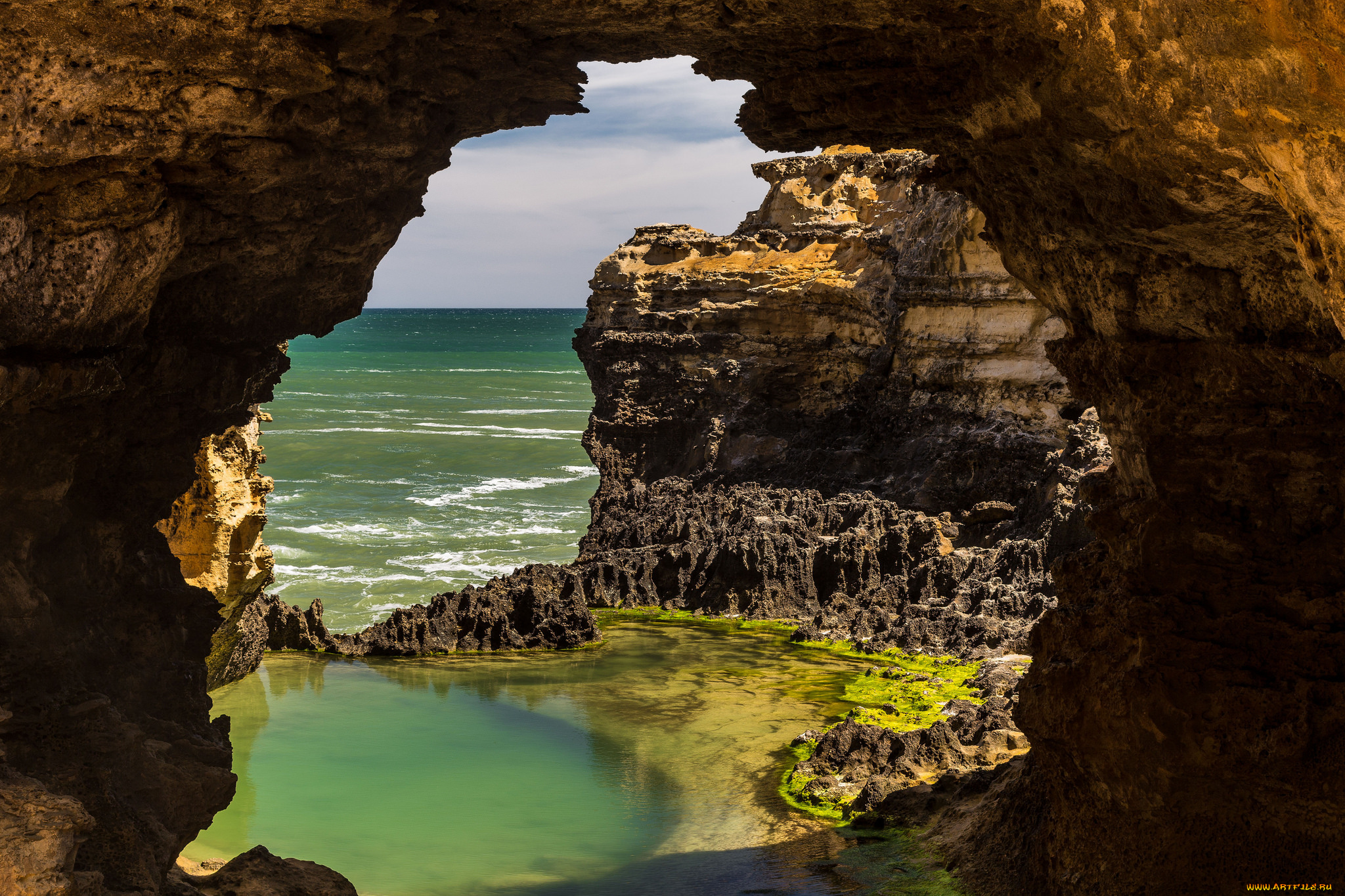 природа, побережье, берег, море