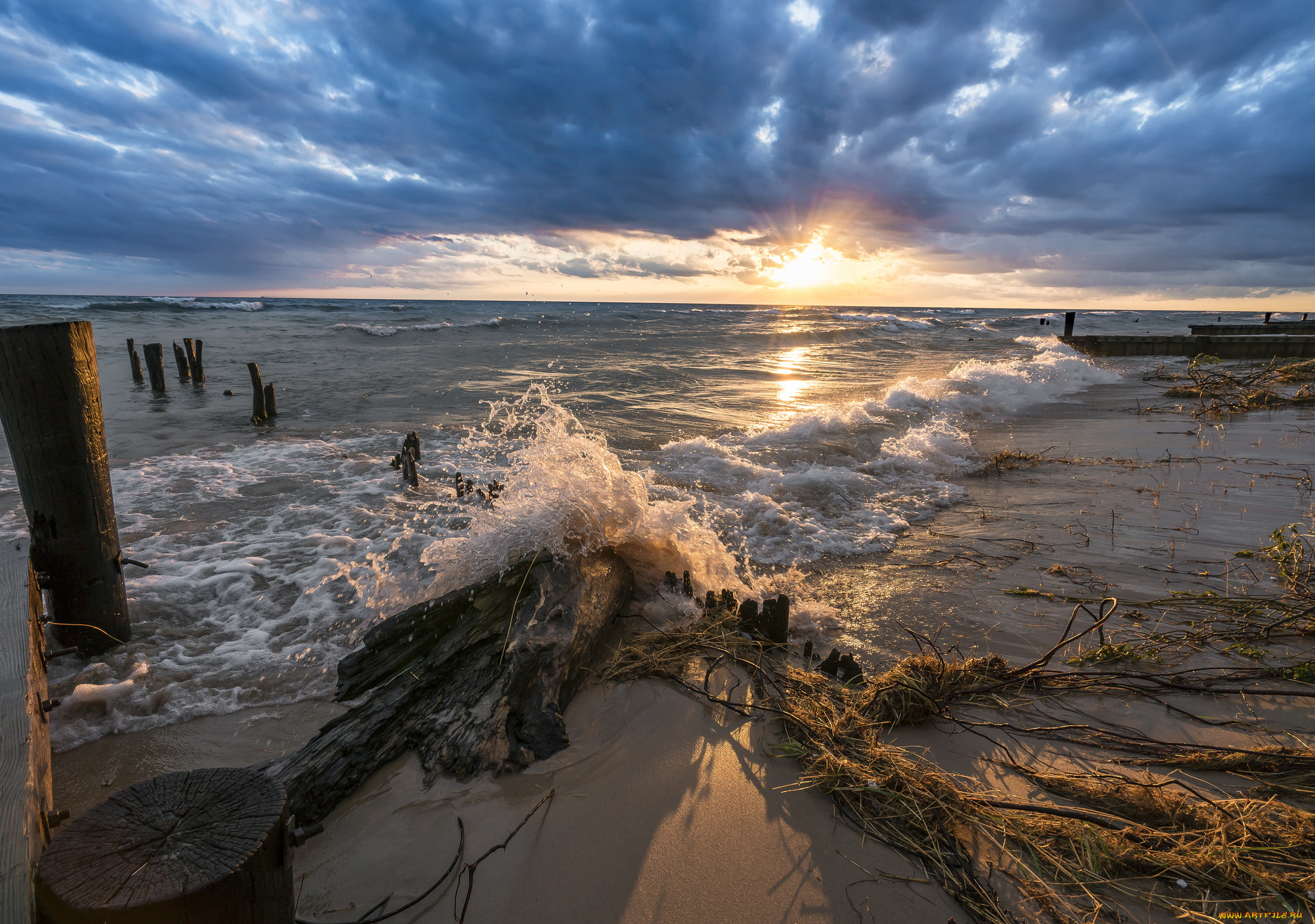 природа, побережье, берег, море