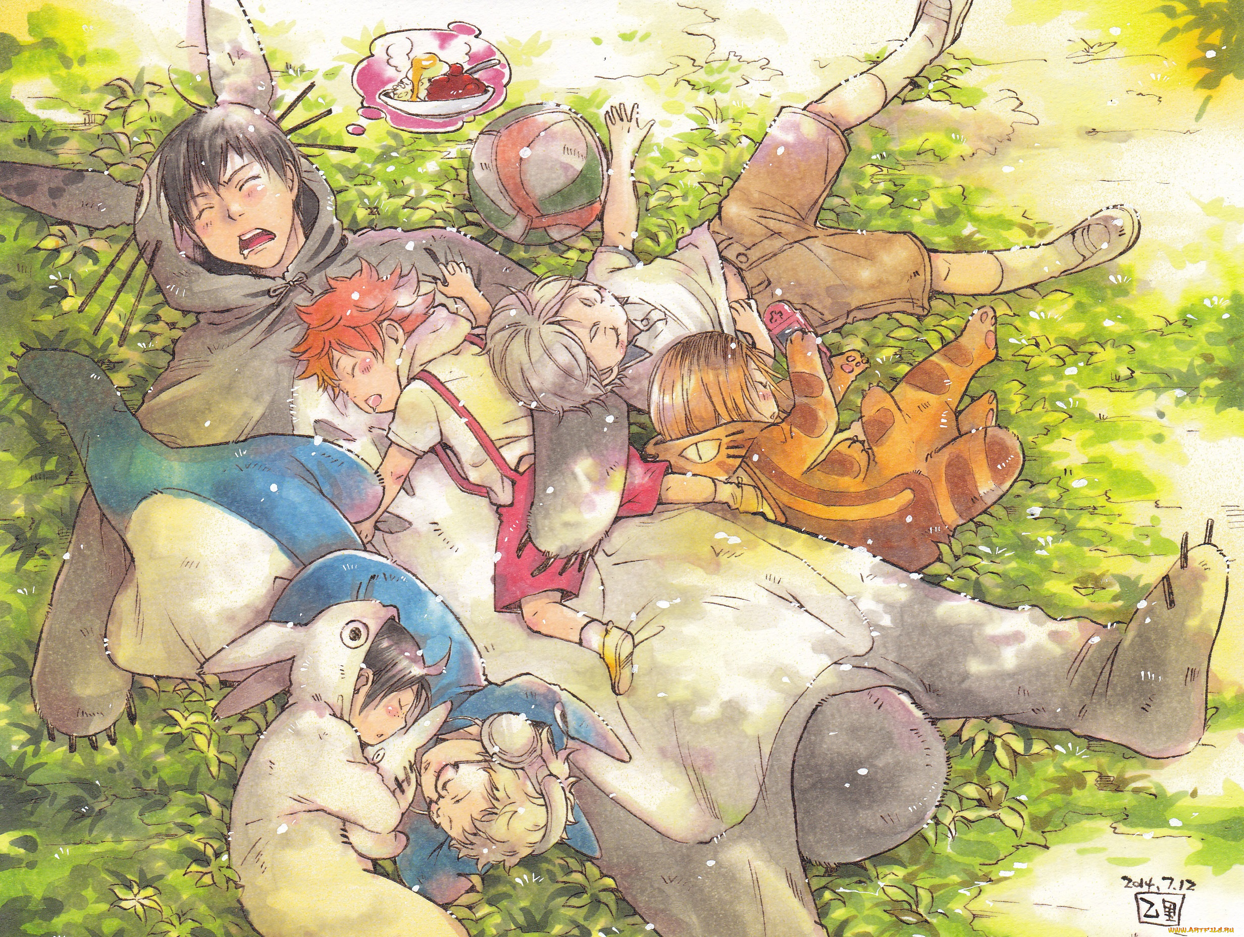 аниме, haikyuu, волейбол