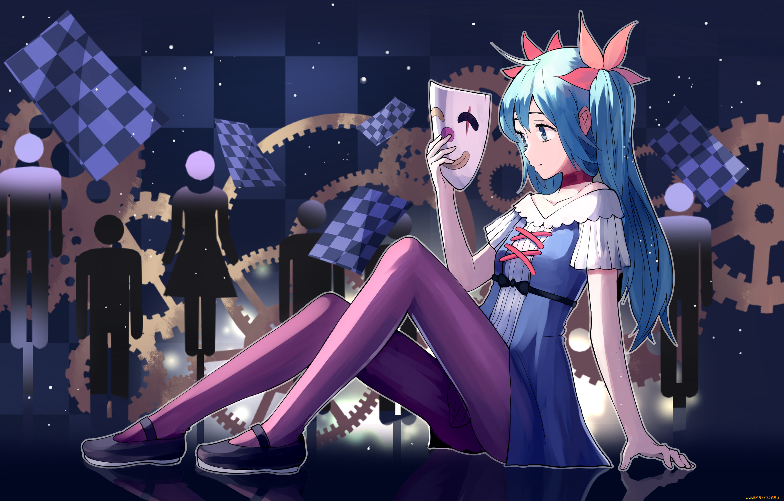 аниме, vocaloid, hatsune, miku