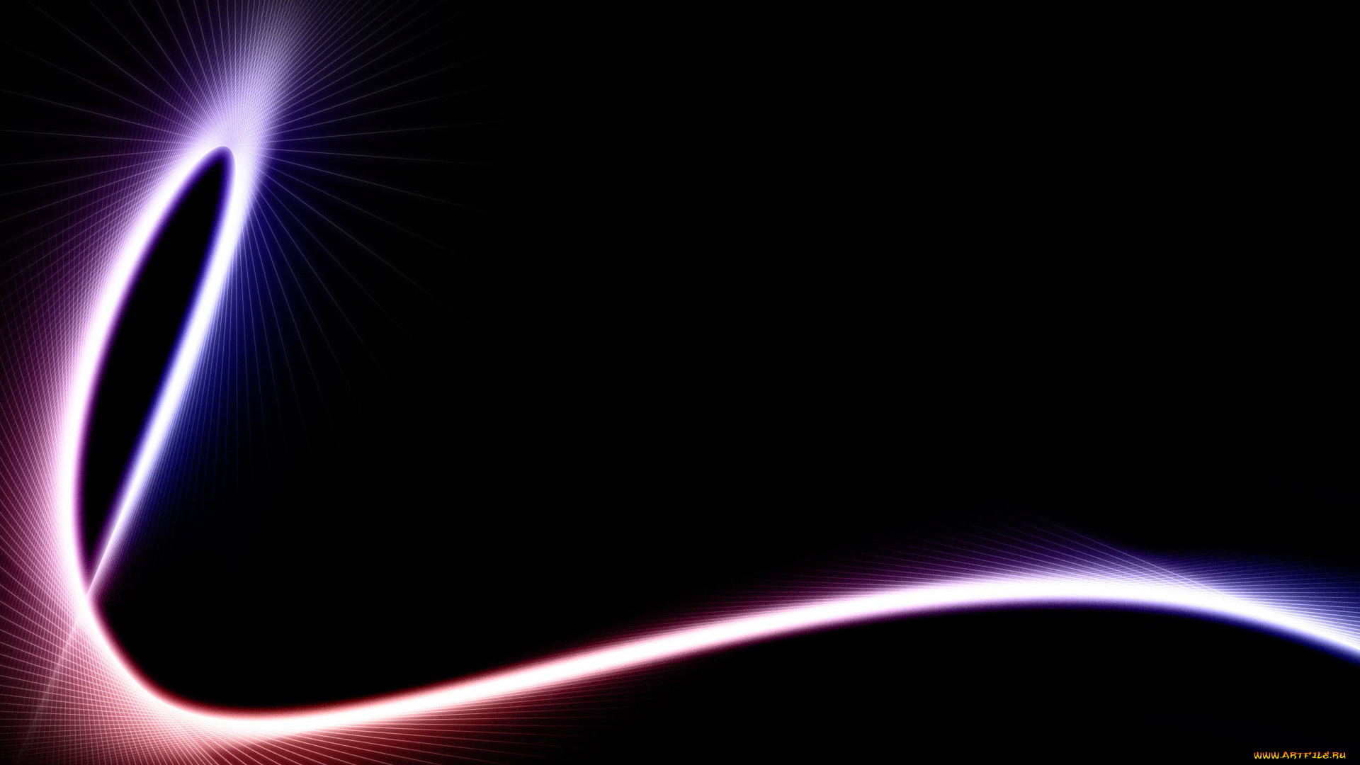 3д, графика, абстракция, , abstract, линия, петля, свечение