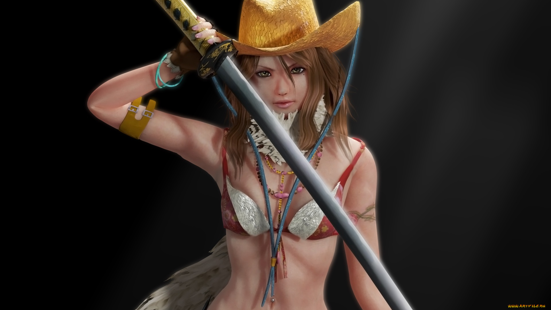 3д, графика, фантазия, , fantasy, девушка, взгляд, фон