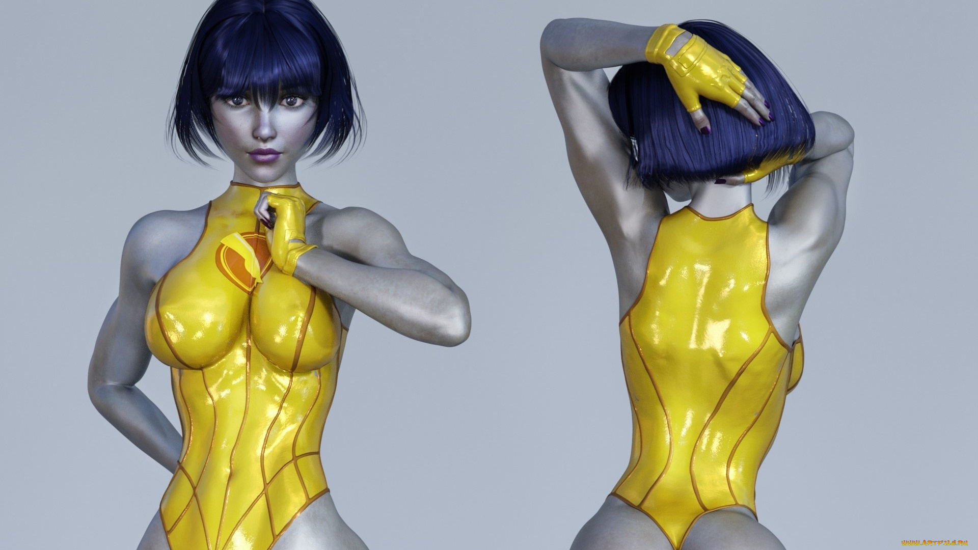 3д, графика, люди, , people, девушка, взгляд, фон