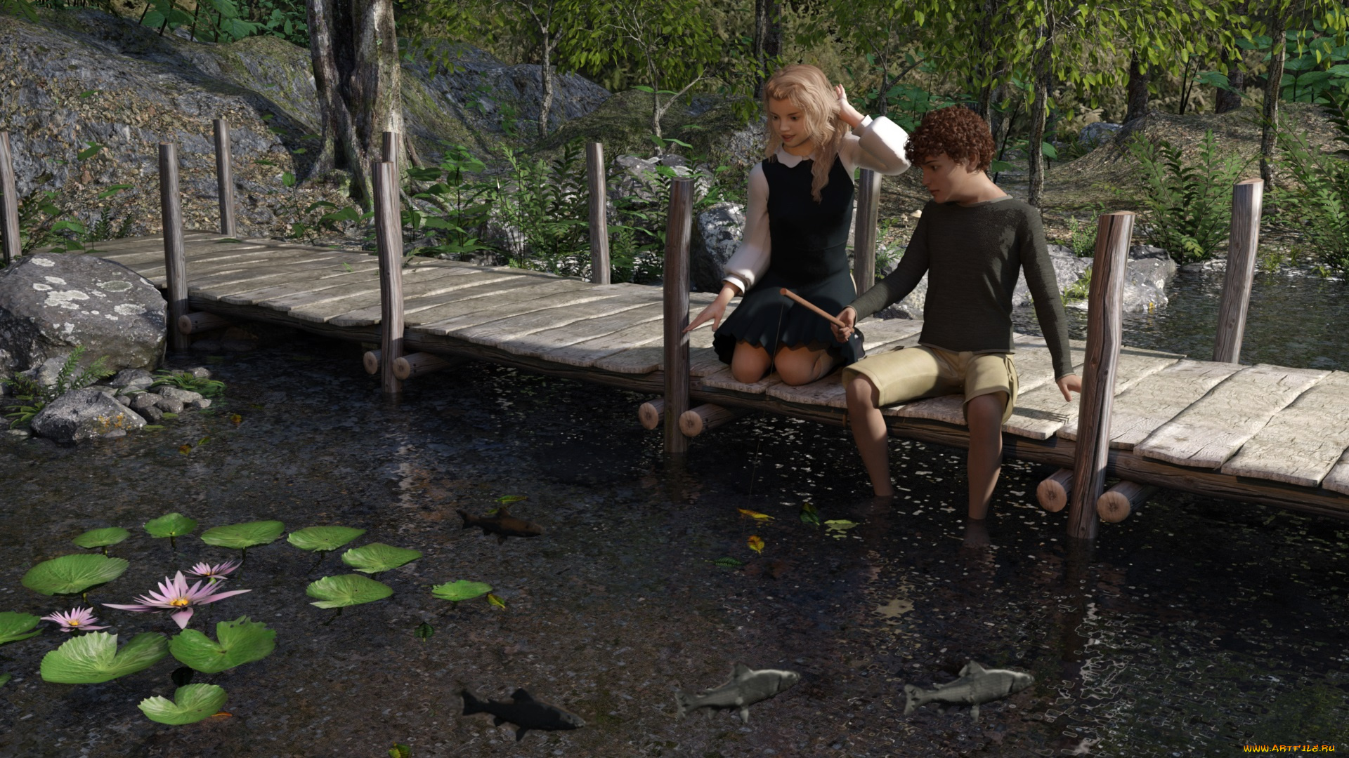 3д, графика, люди, , people, фон, взгляд, девушка