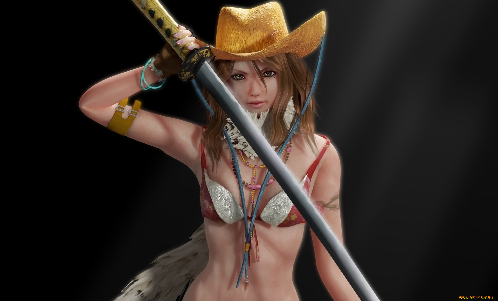 3д, графика, фантазия, , fantasy, девушка, взгляд, фон