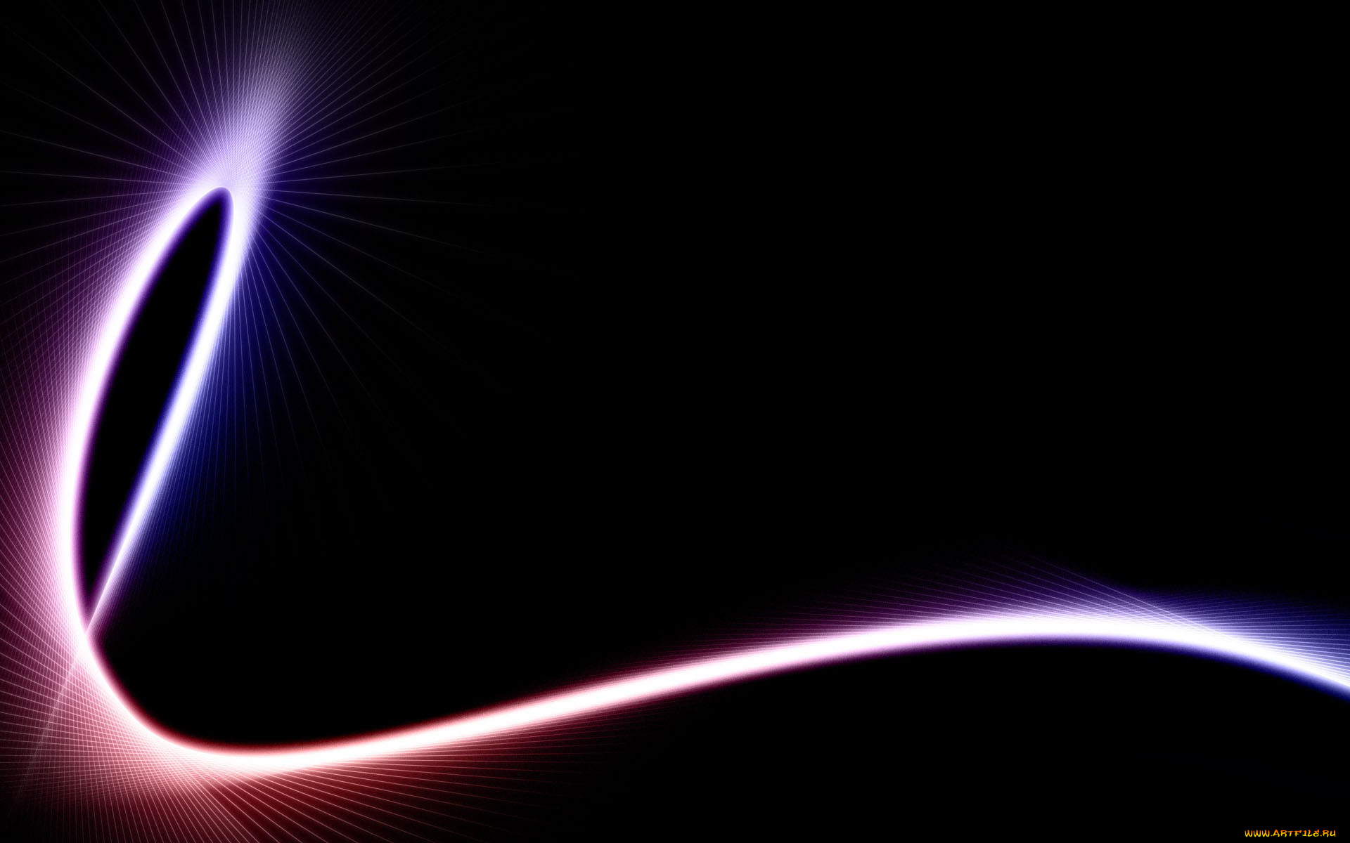 3д, графика, абстракция, , abstract, линия, петля, свечение