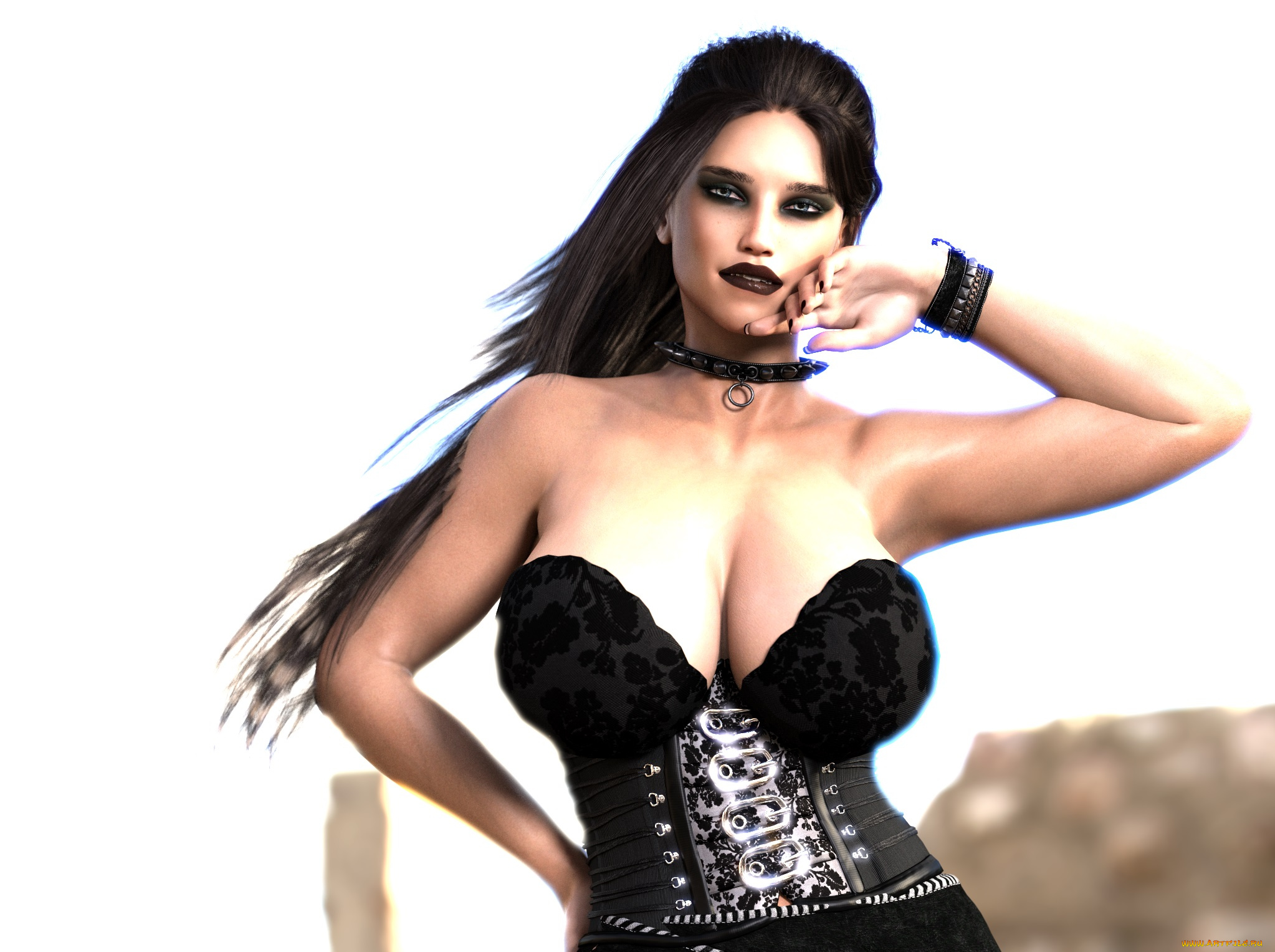 3д, графика, люди, , people, фон, взгляд, девушка