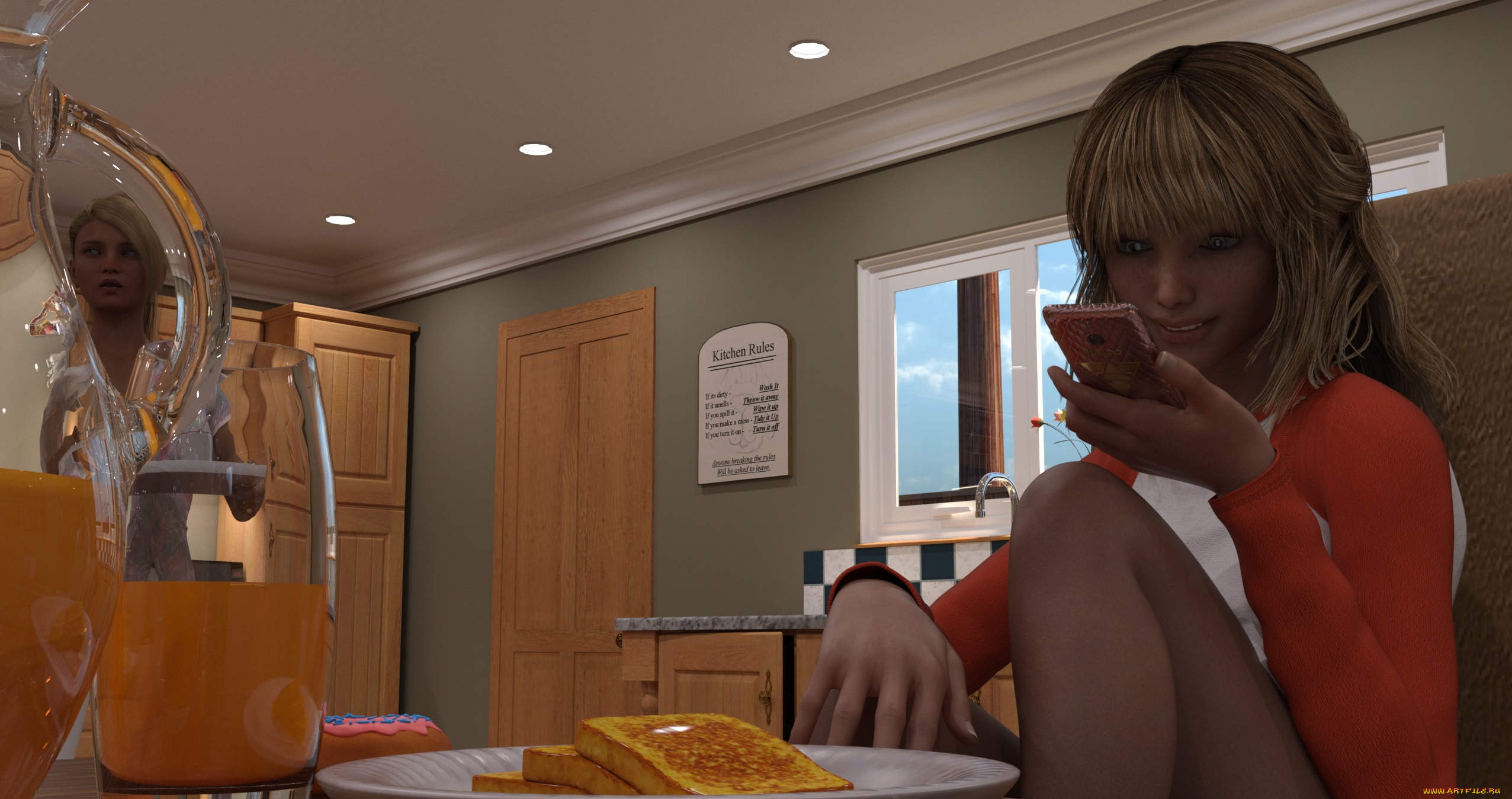 3д, графика, люди, , people, взгляд, фон, девушка