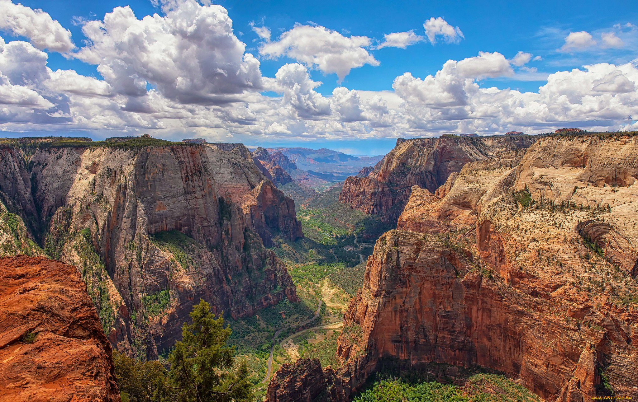 природа, горы, простор