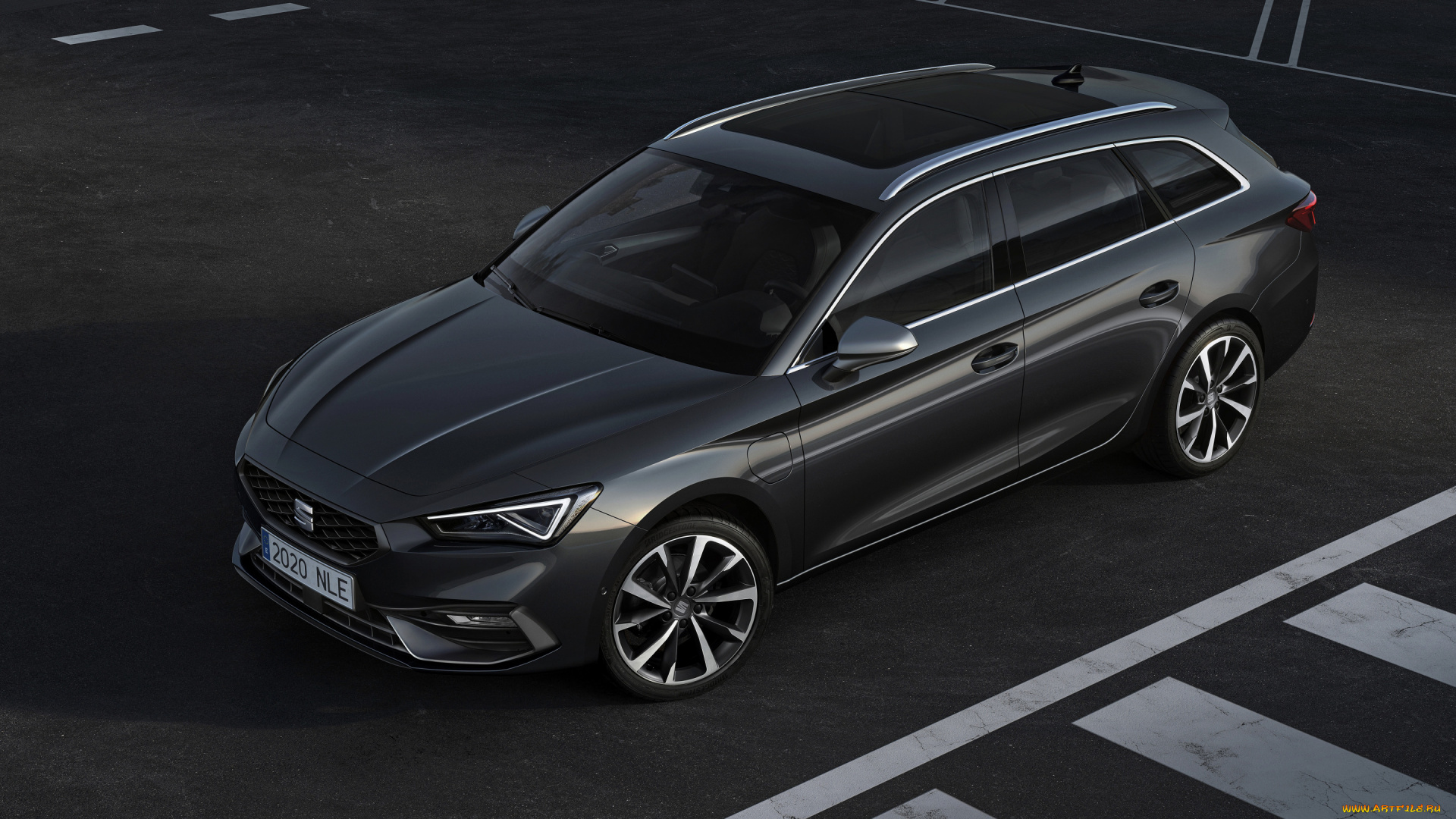 2020, seat, leon, st, автомобили, seat, leon, st, 2020, экстерьер, серый, универсал, новый, испанские