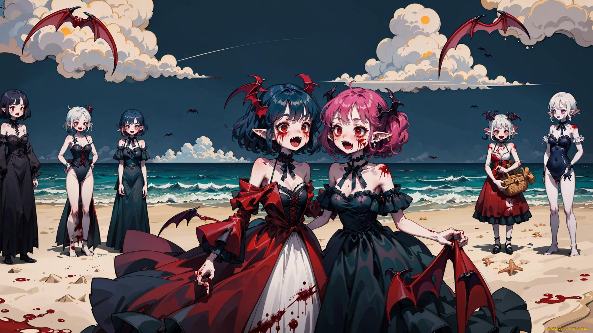 аниме, ангелы, , демоны, нейросети, графика, нейроарт, ai, art, нейронные, сети, рисунки, нейро, искусство