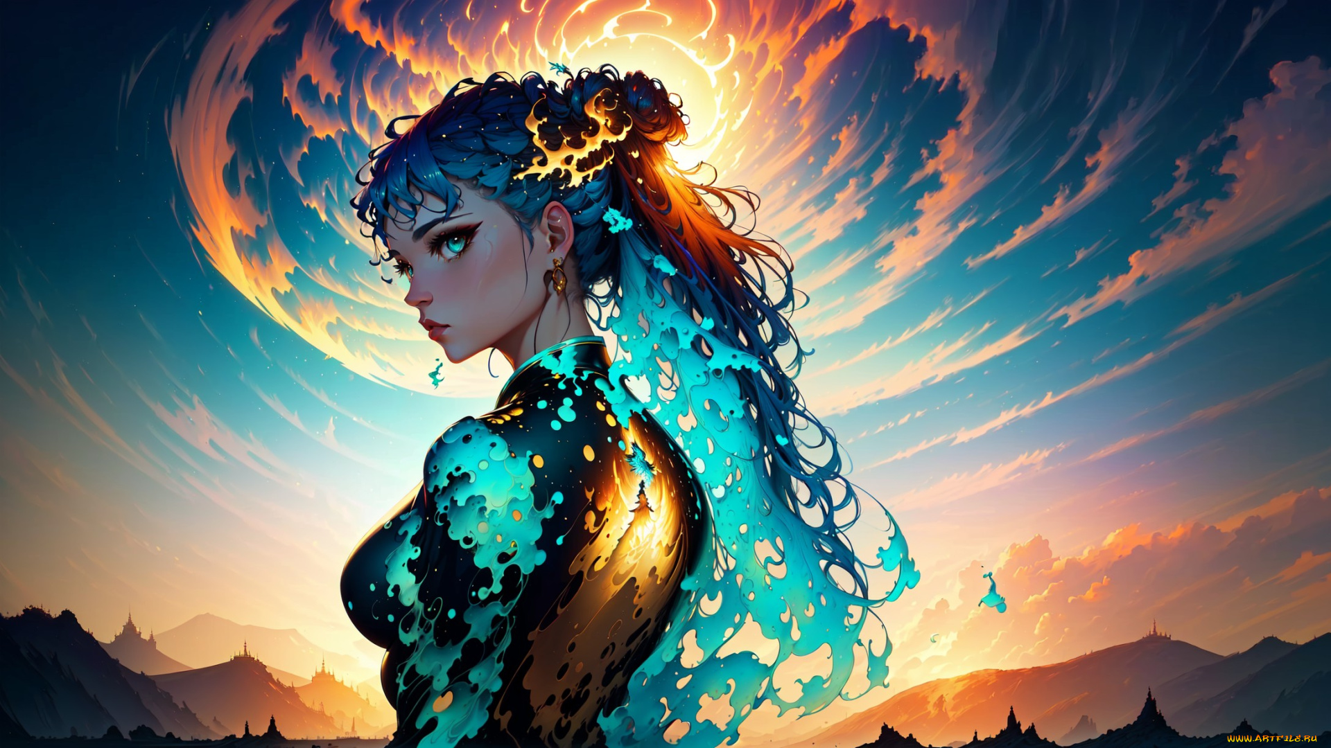 аниме, магия, , колдовство, , halloween, нейросети, графика, нейроарт, ai, art, нейронные, сети, рисунки, нейро, искусство