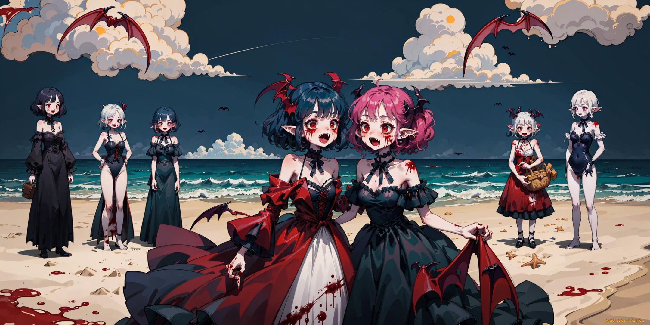 аниме, ангелы, , демоны, нейросети, графика, нейроарт, ai, art, нейронные, сети, рисунки, нейро, искусство