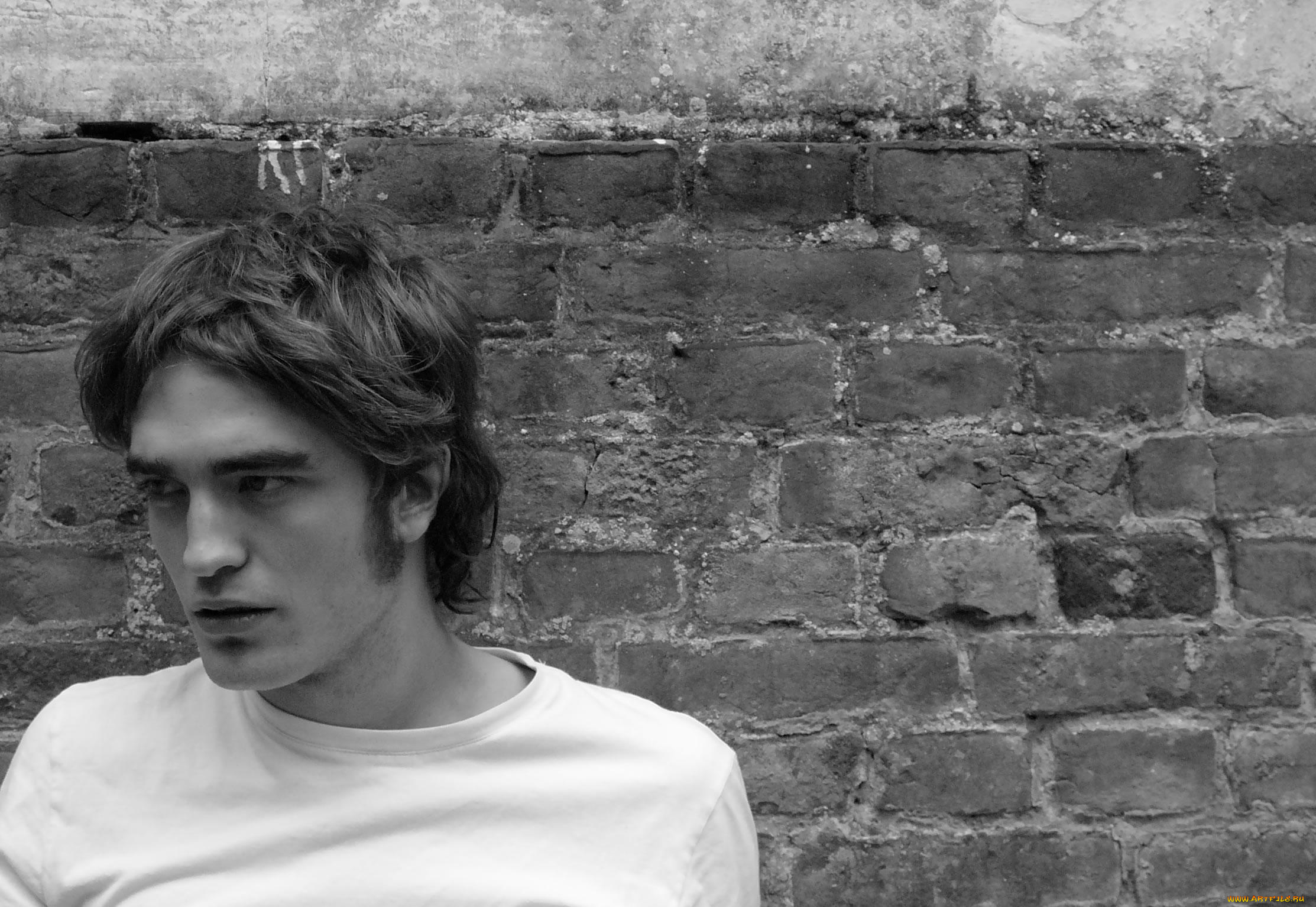 мужчины, robert, pattinson, актер, лицо, стена