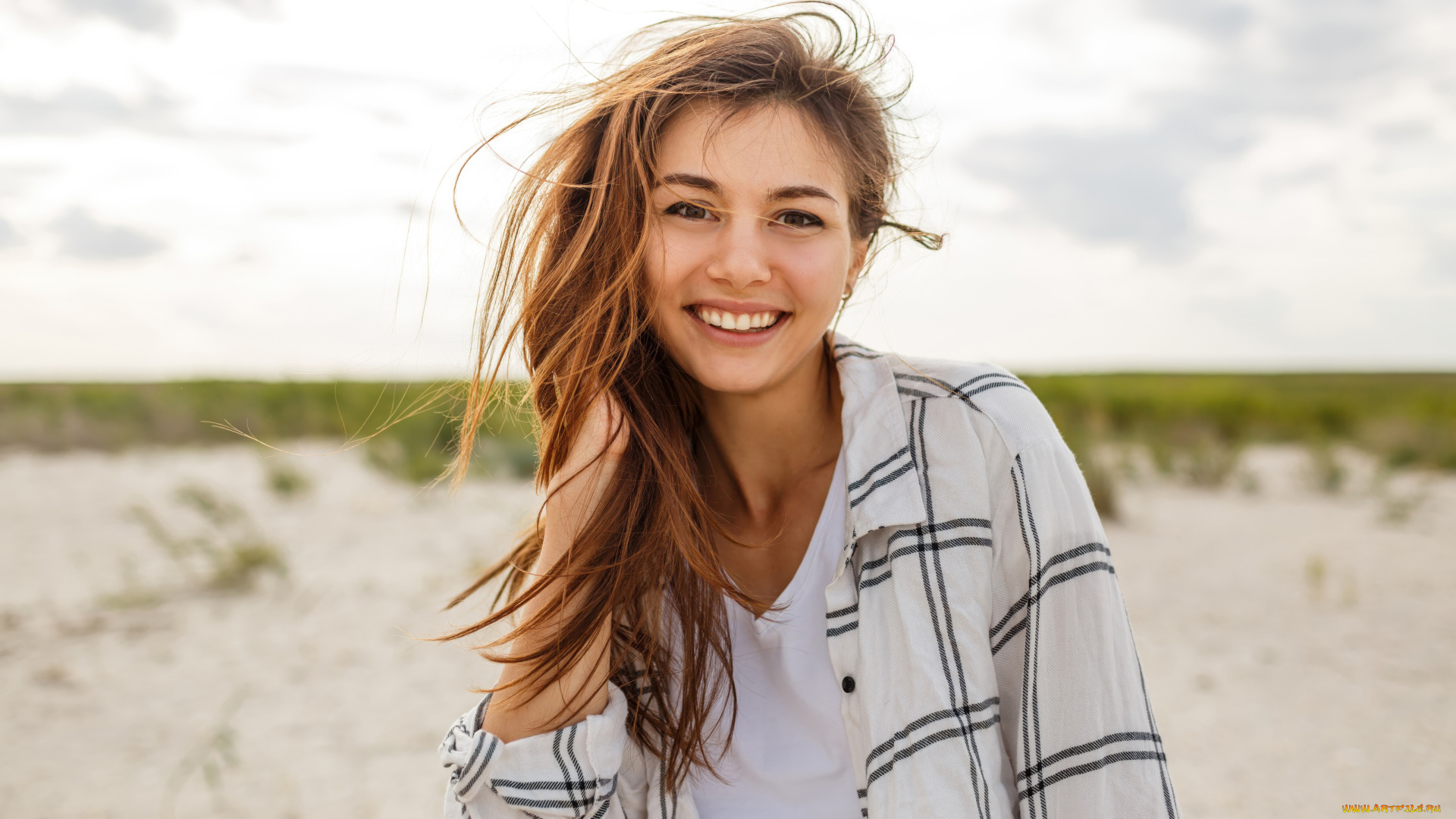 девушки, -, брюнетки, , шатенки, рубашка, улыбка, брюнeтка, симпатичная, девушка