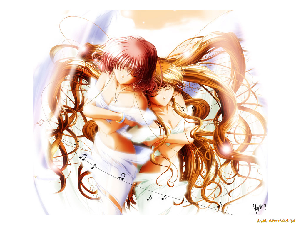 аниме, angels, demons, девушка, крылья, ангел