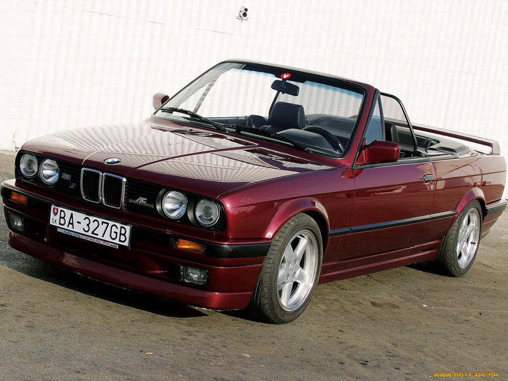 bmw, series, e30, cabrio, автомобили