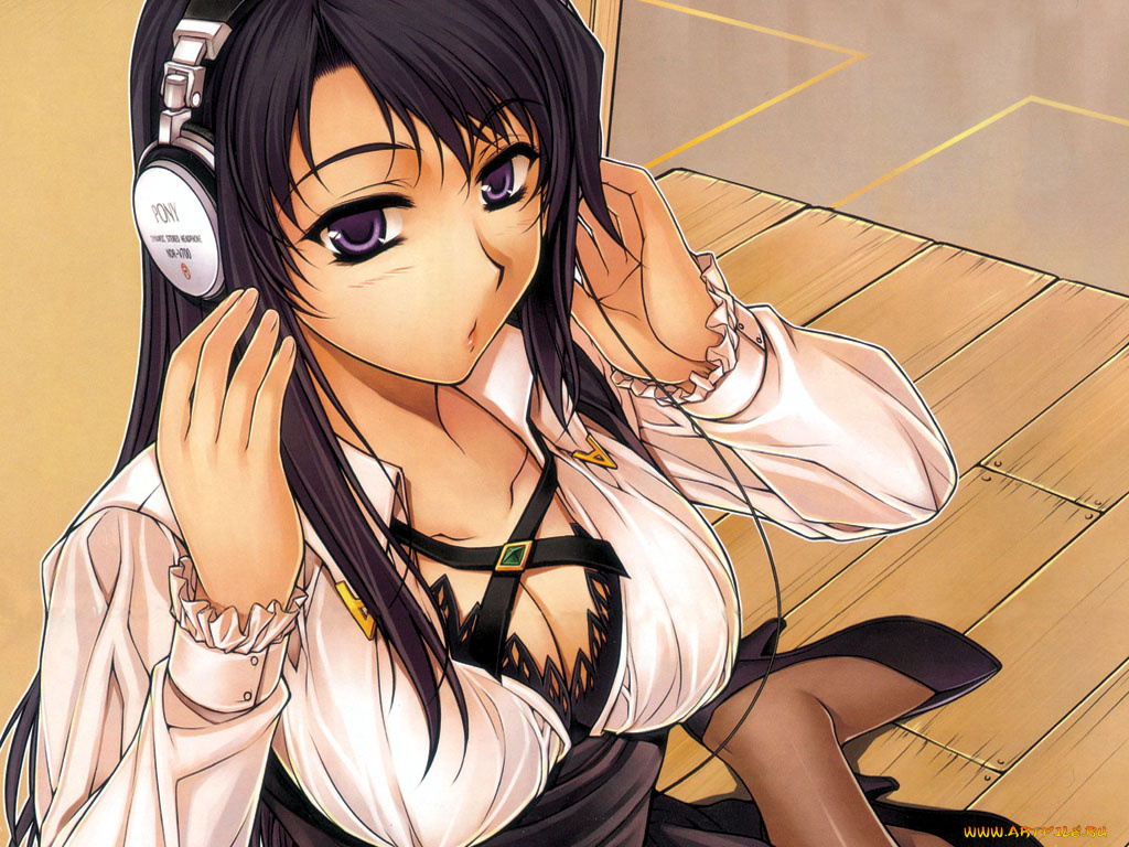 аниме, headphones, instrumental