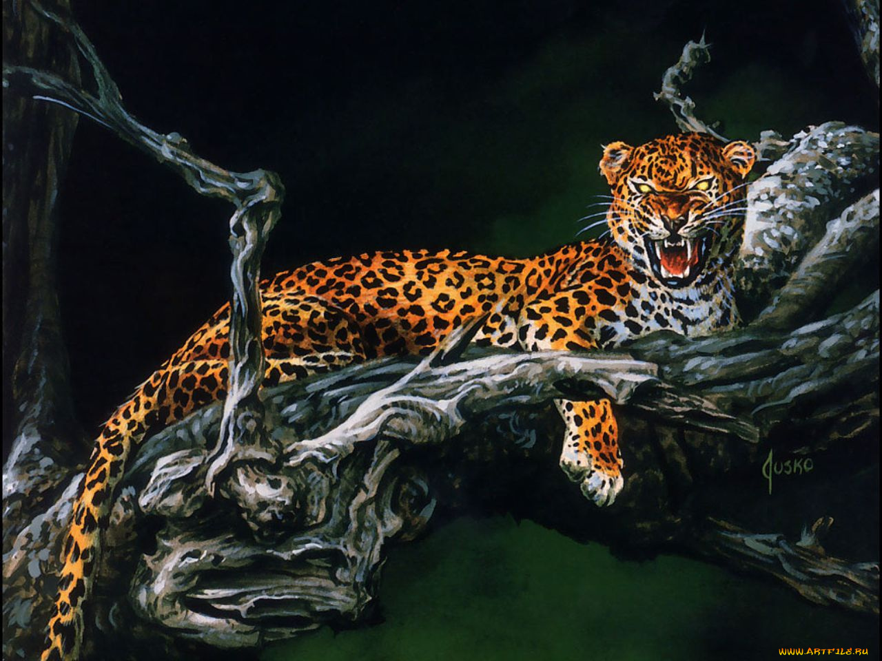 рисованные, животные