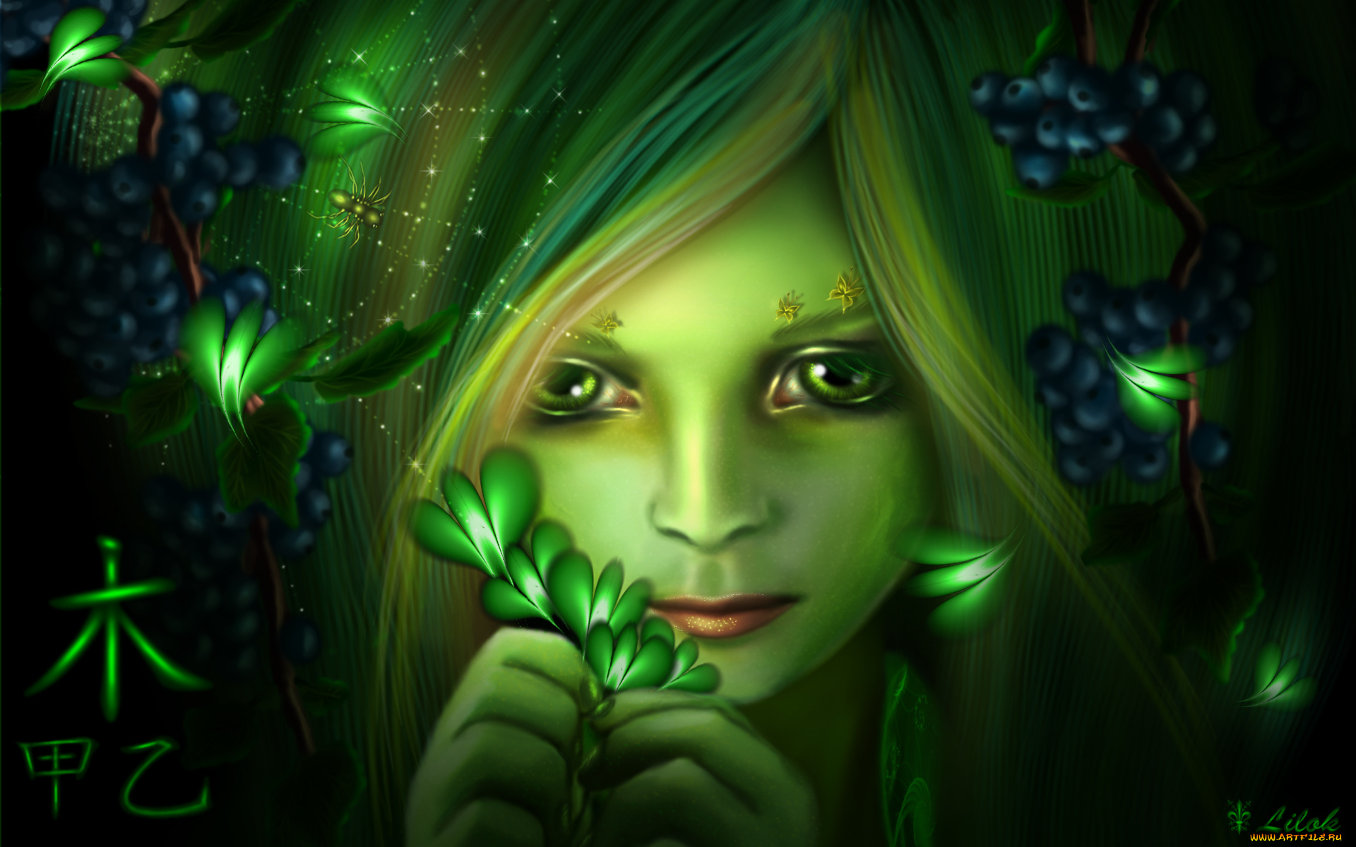 cloris, by, lilok, фэнтези, девушки