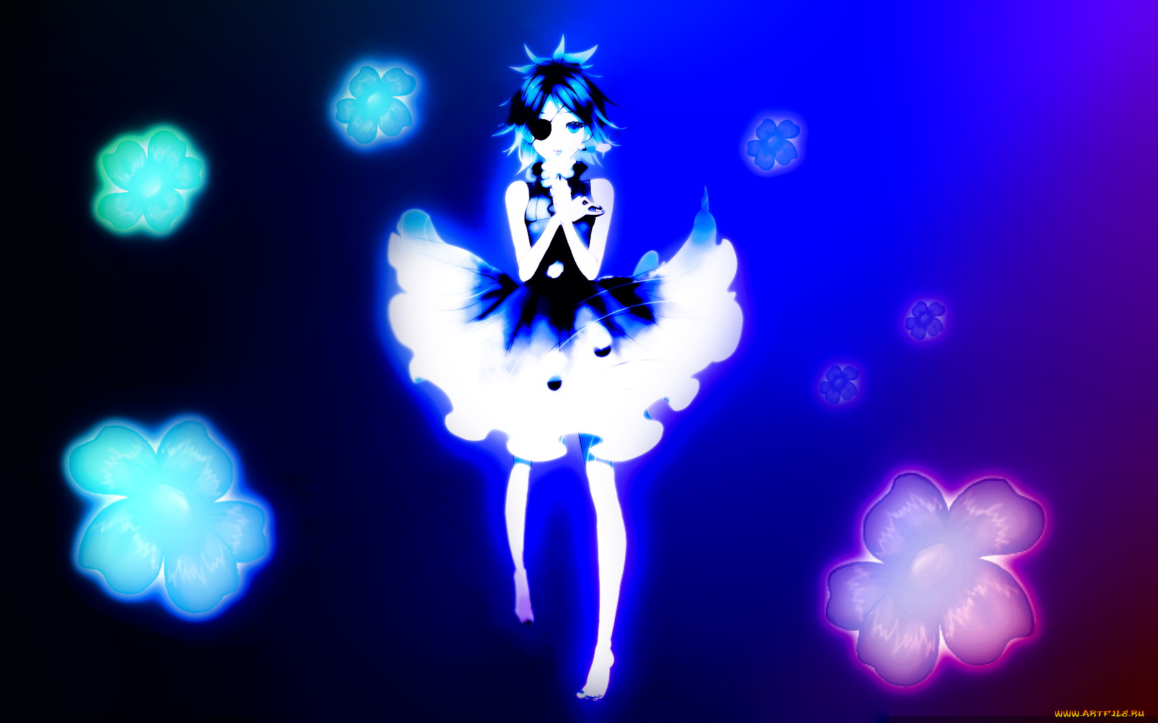 аниме, katekyo, hitman, reborn, девушка, цветы