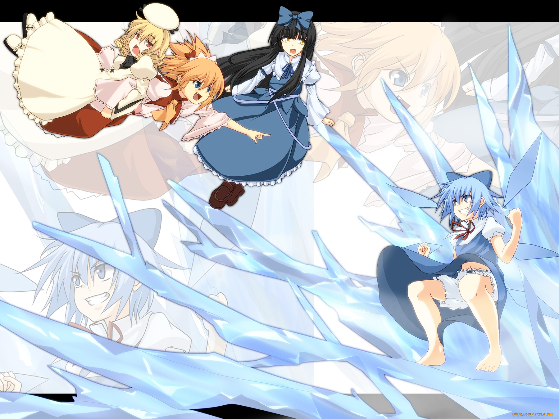 аниме, touhou, персонажи, тохо