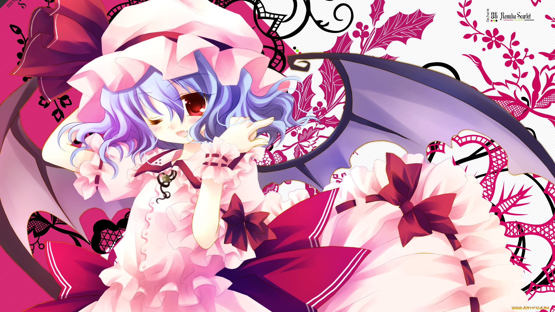аниме, touhou, ремилия, скарлет
