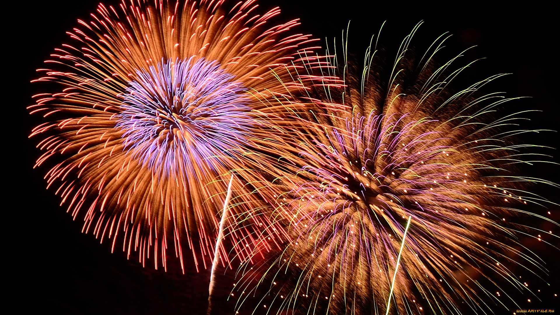 разное, салюты, фейерверки, салют