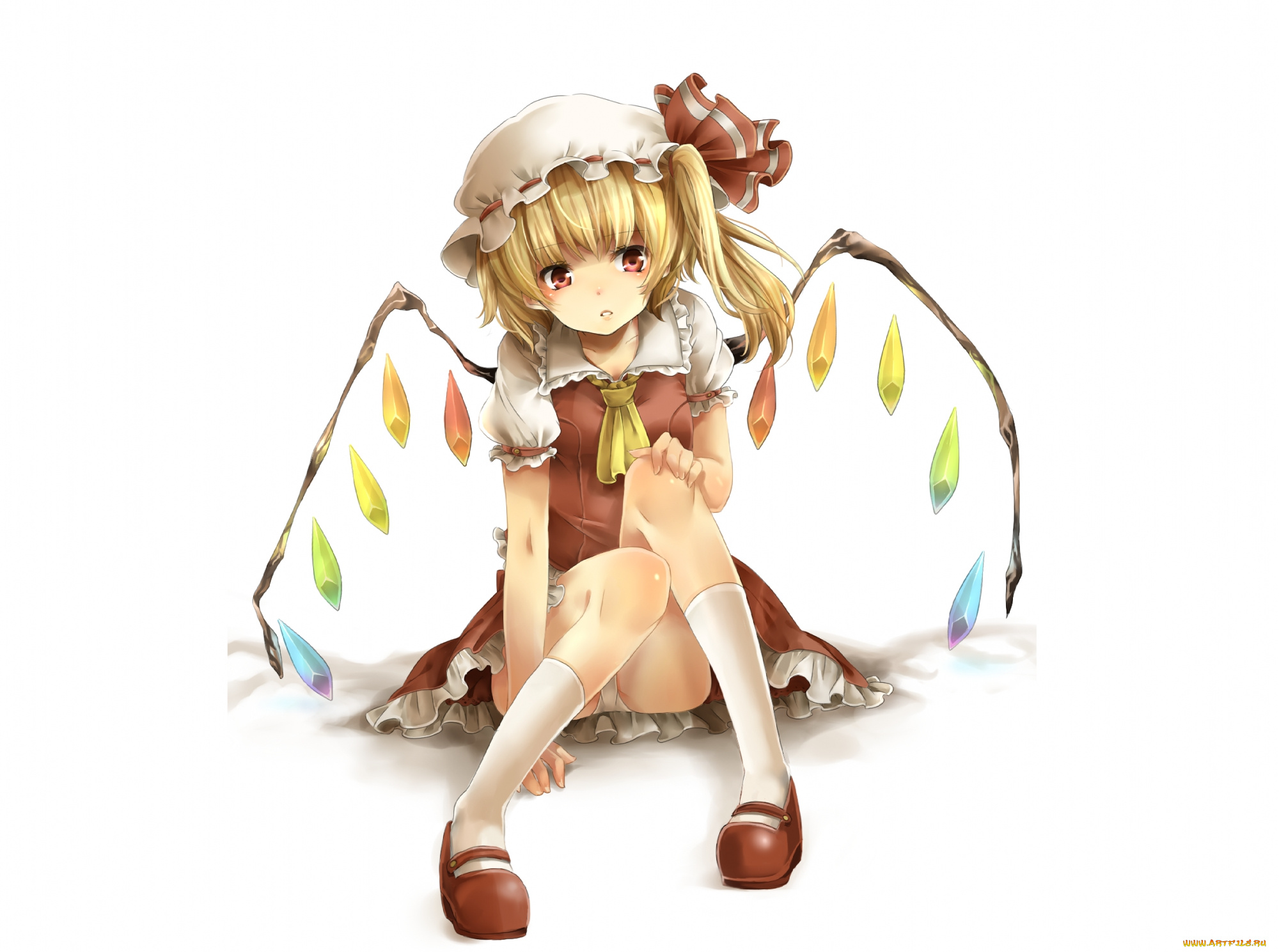 аниме, touhou, фландр, скарлет