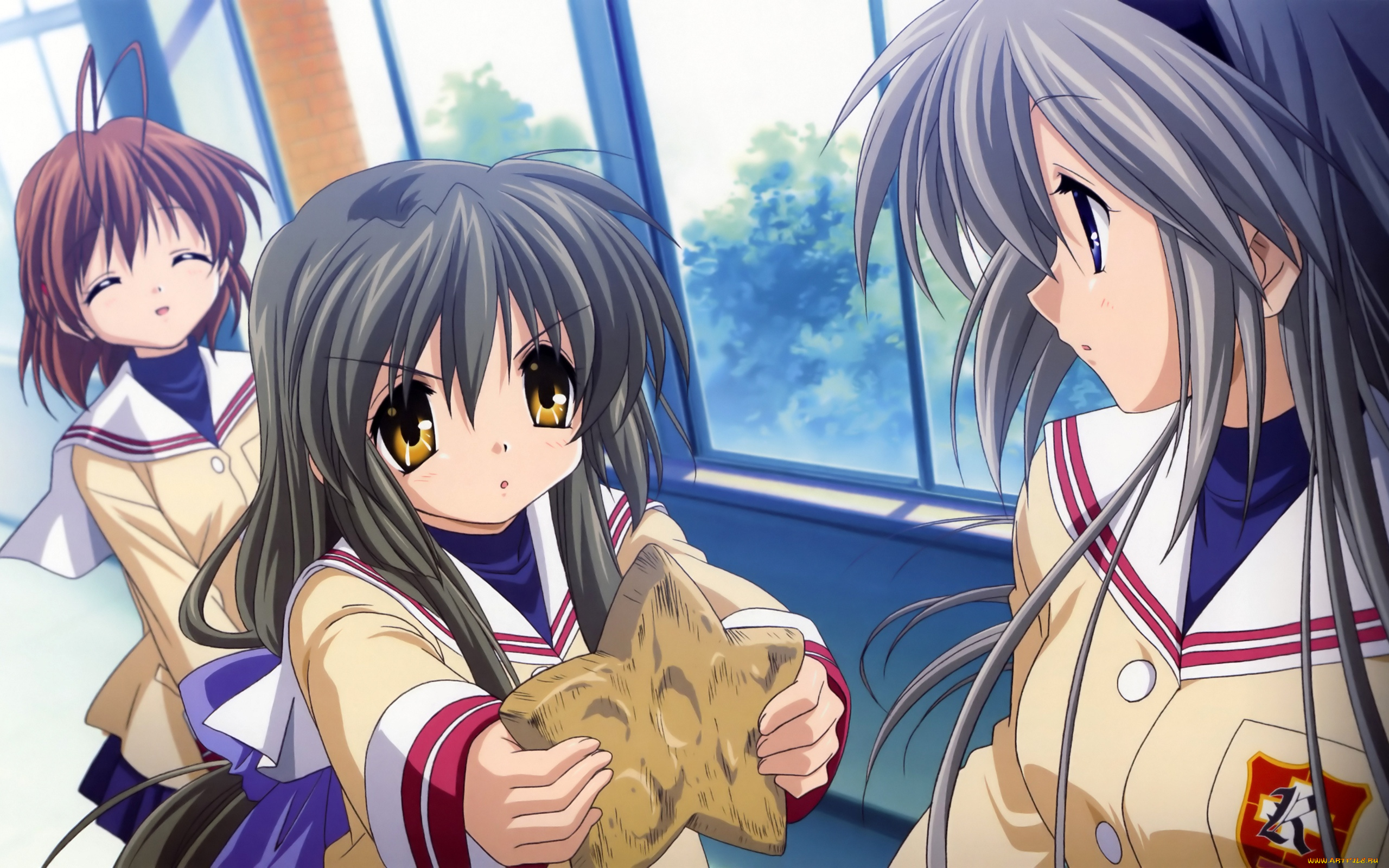 аниме, clannad, девушки