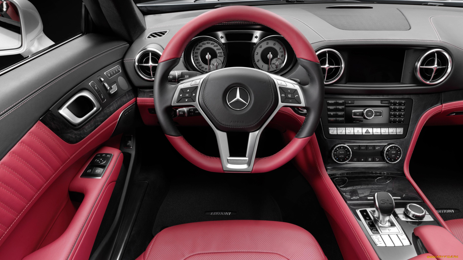 mercedes, sl, автомобили, спидометры, торпедо, cover