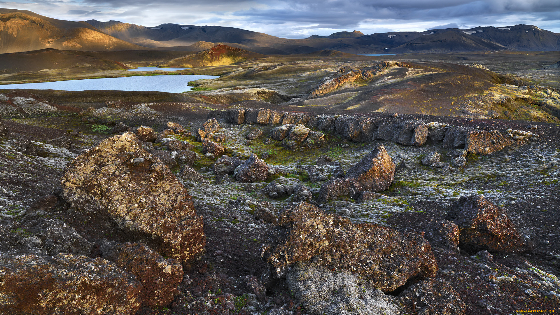 природа, другое, облака, холмы