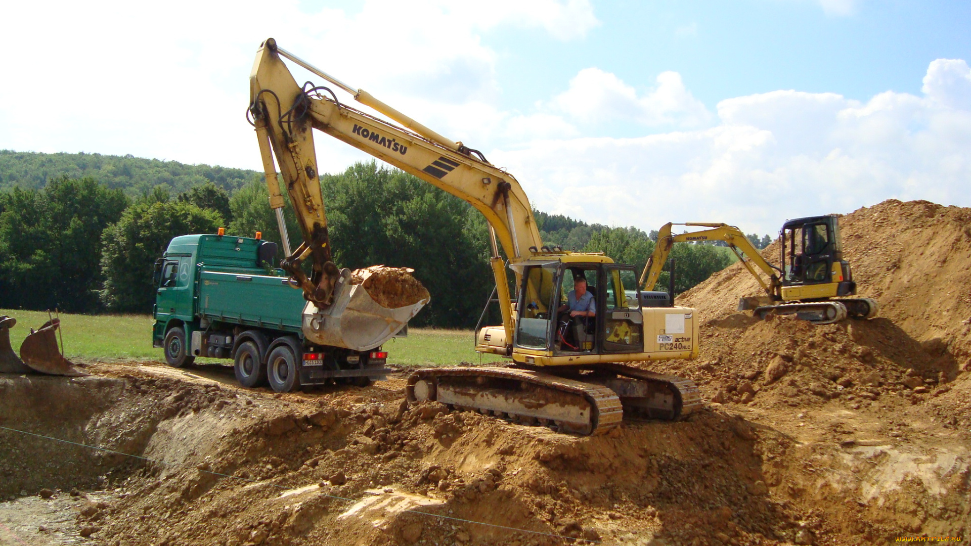 техника, экскаваторы