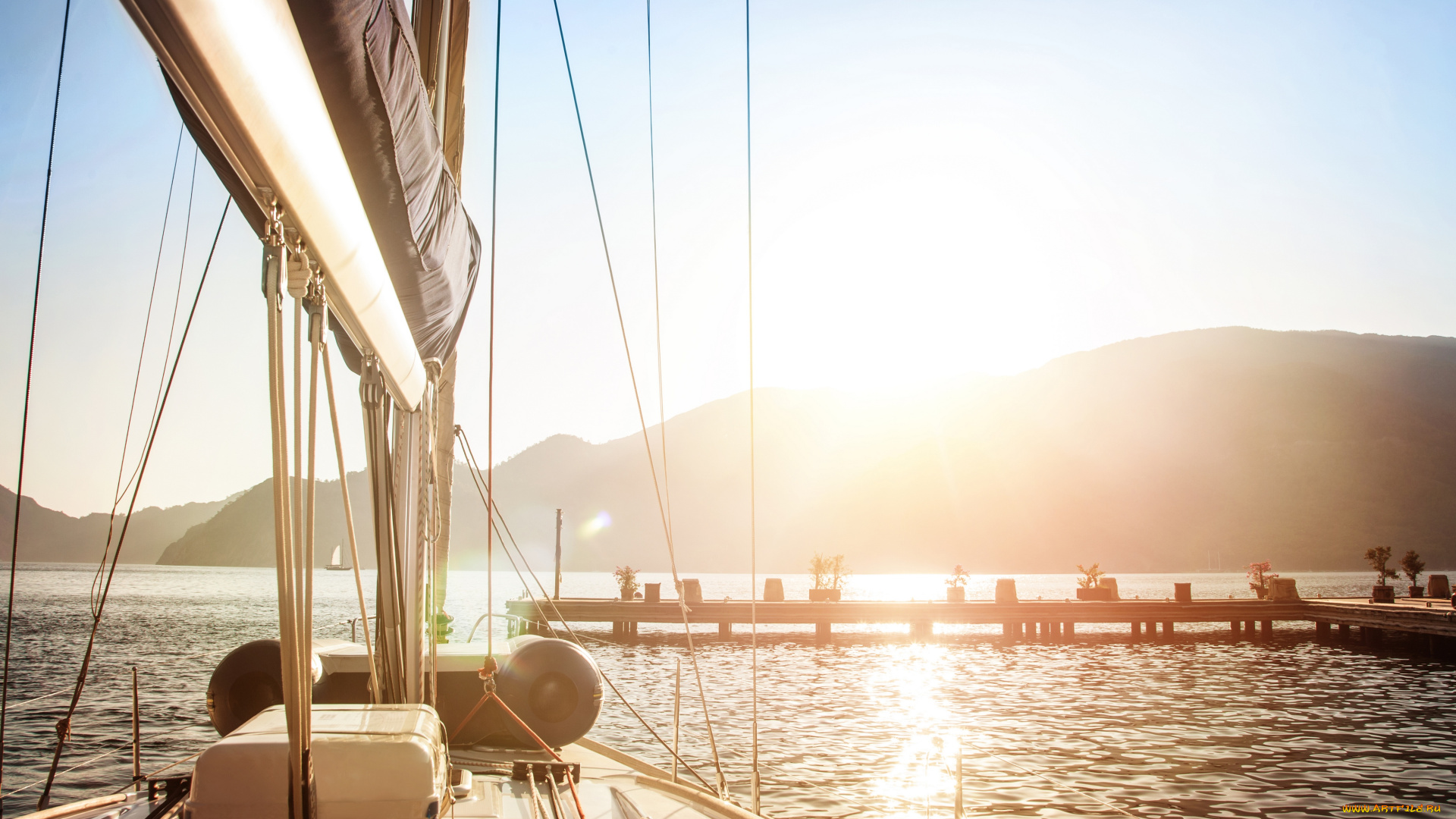 корабли, другое, море, sailing, sea, парусник