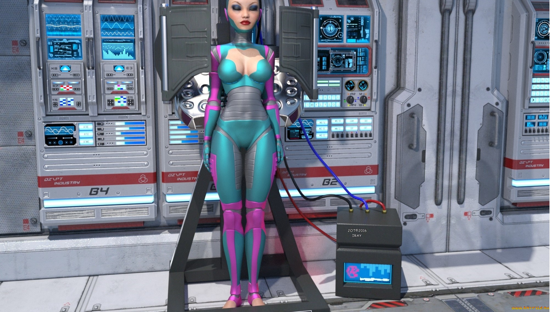 3д, графика, фантазия, , fantasy, фон, взгляд, девушка